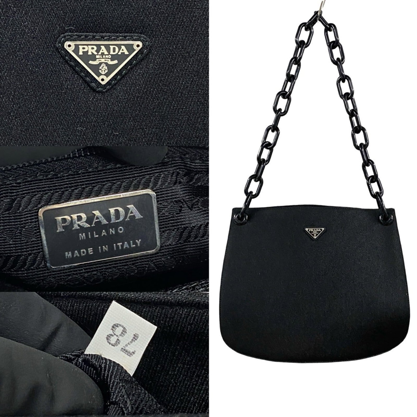 Prada Shoulder Bag Canvas Plastic - 3