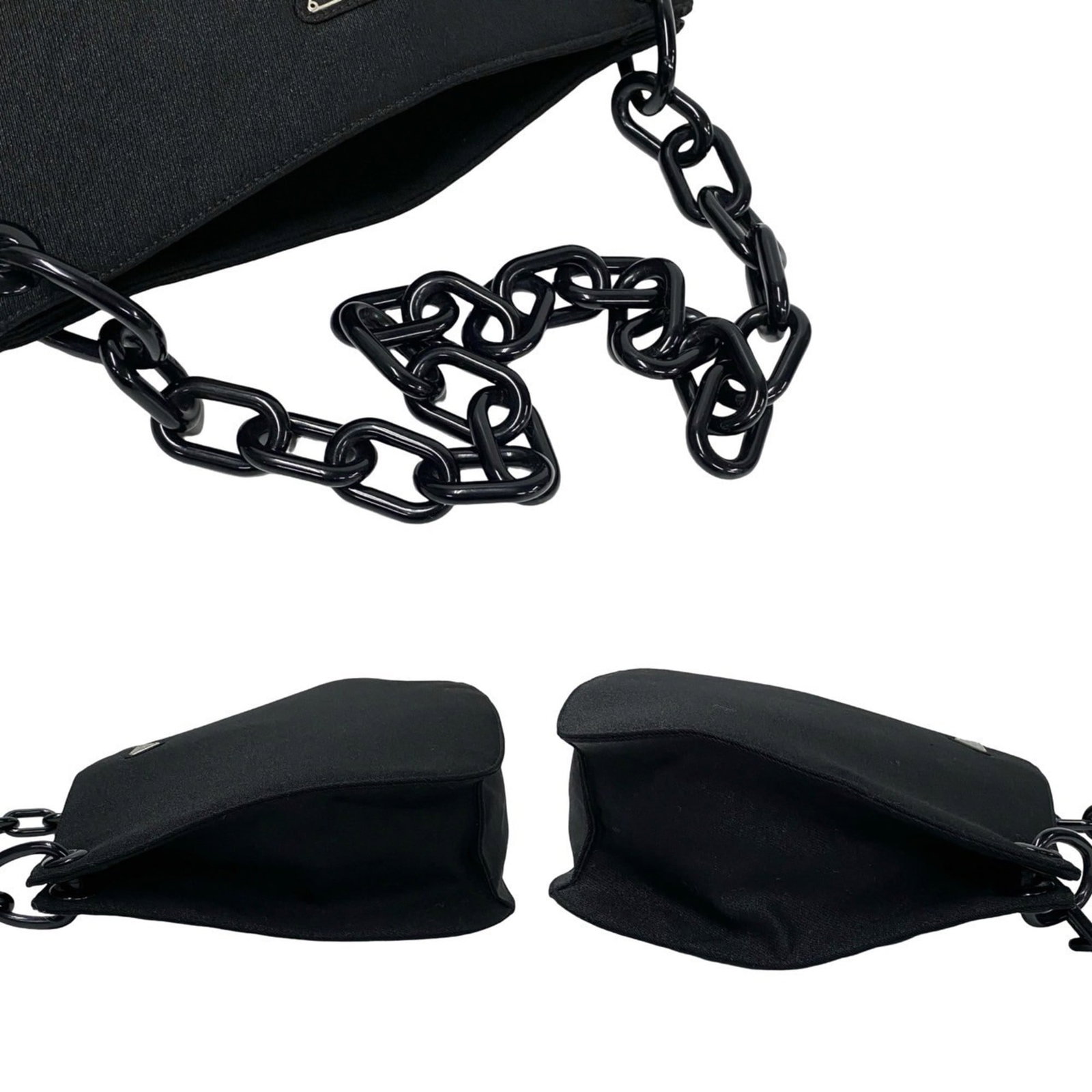 Prada Shoulder Bag Canvas Plastic - 5