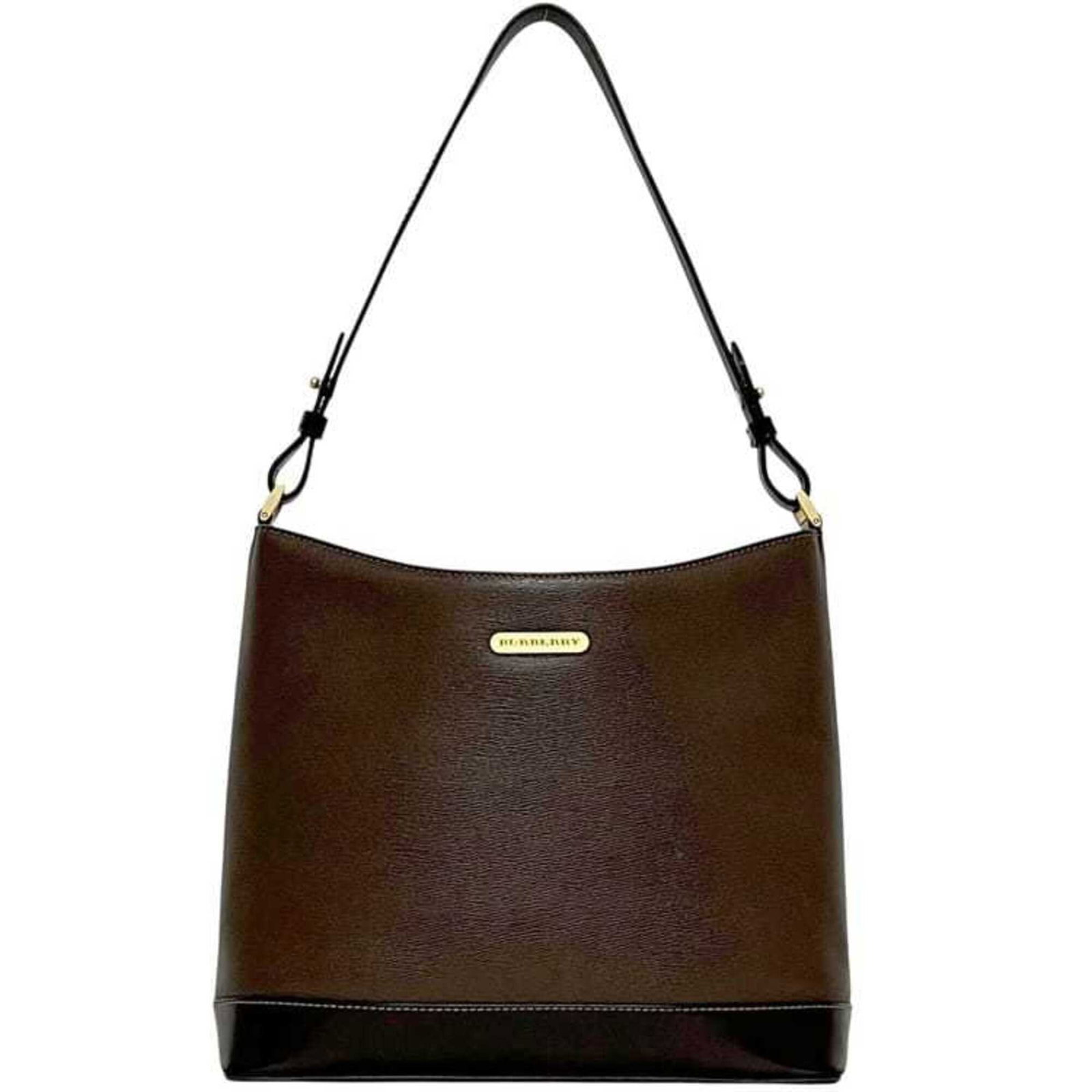 Burberry Bag Leather: Burberry Bag Leather Brown leather shoulder bag from Burberry, measuring 26cm x 30cm x 10cm. Features adjustable strap length of 47cm - 57cm. Made from high-quality leather. Item Specifics: Brand: