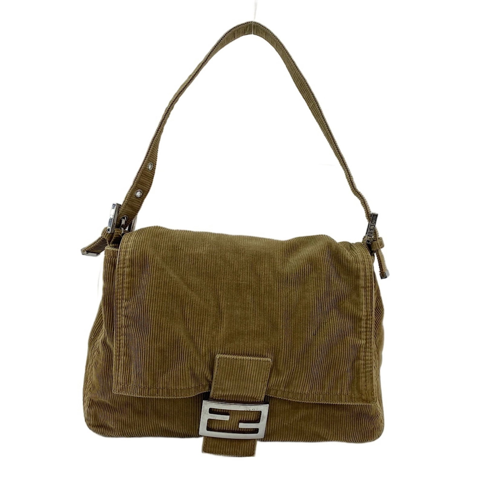 Shoulder Bag By Fendi: Shoulder Bag By Fendi Brown Fendi shoulder bag with adjustable strap length and handle drop. Measuring 22cm x 28cm x 10cm, this bag features a classic design with clean lines and a sturdy build. The