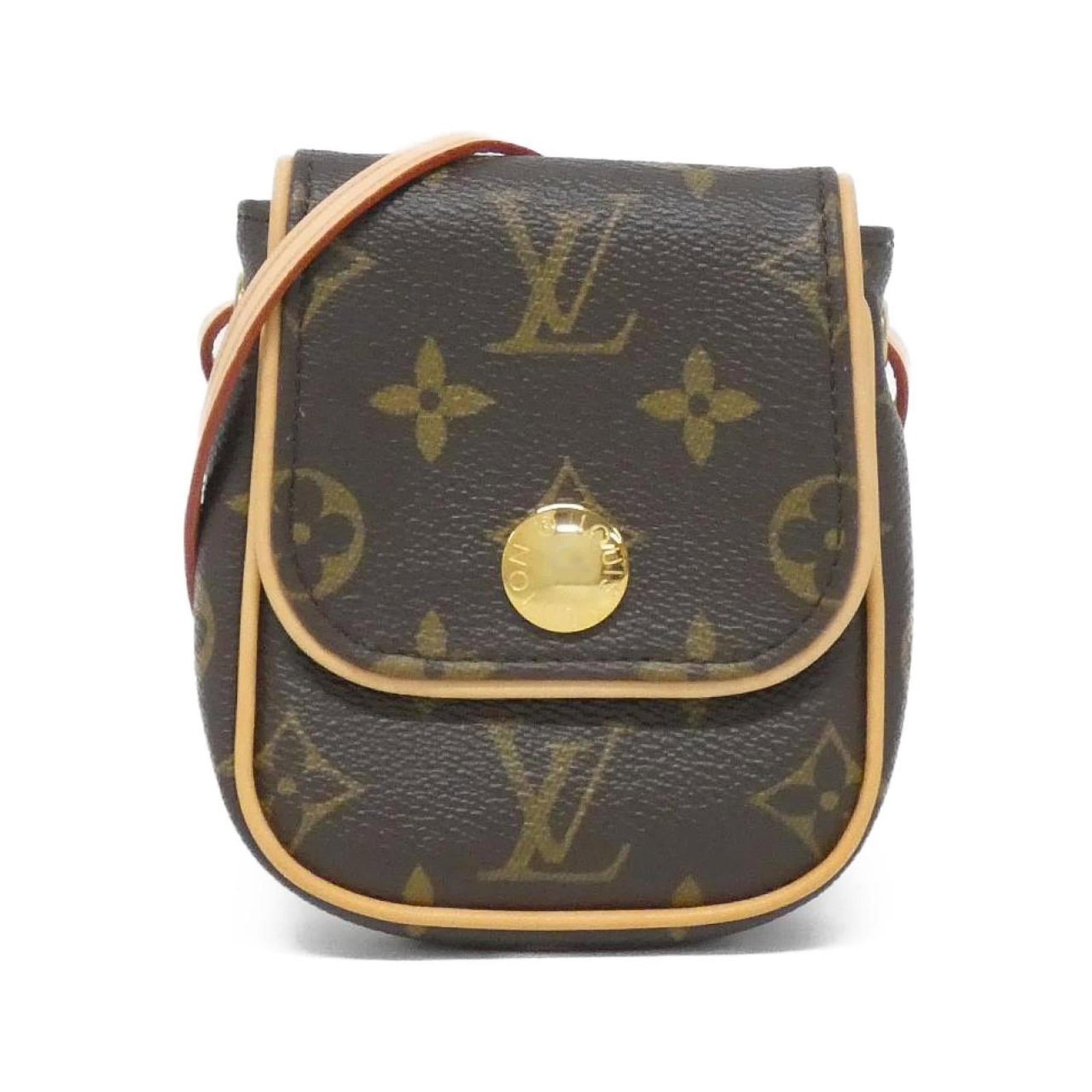 Coated Canvas Pochette Bag Shoulder Louis Vuitton: Coated Canvas Pochette Bag Shoulder Louis Vuitton Coated canvas, gold hardware, and a signature make this Louis Vuitton MPN M60018 Pochette bag a stylish accessory. The bag's compact size and dust