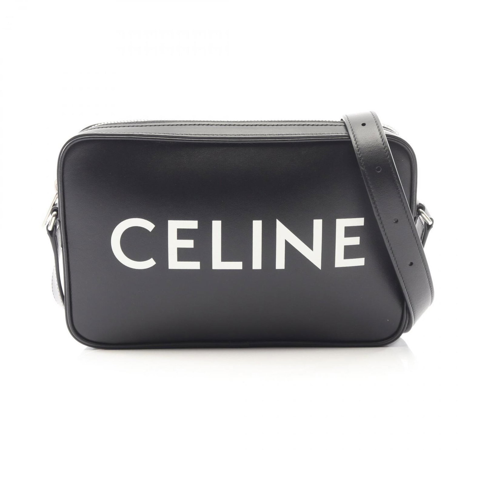 Celine Handbag Messenger Bag Shoulder Bag Leather: Celine Handbag Messenger Bag Shoulder Bag Leather Black leather Celine messenger bag with a classic design, measuring 14.5cm x 23cm x 4.5cm, perfect for everyday use. This shoulder bag features a