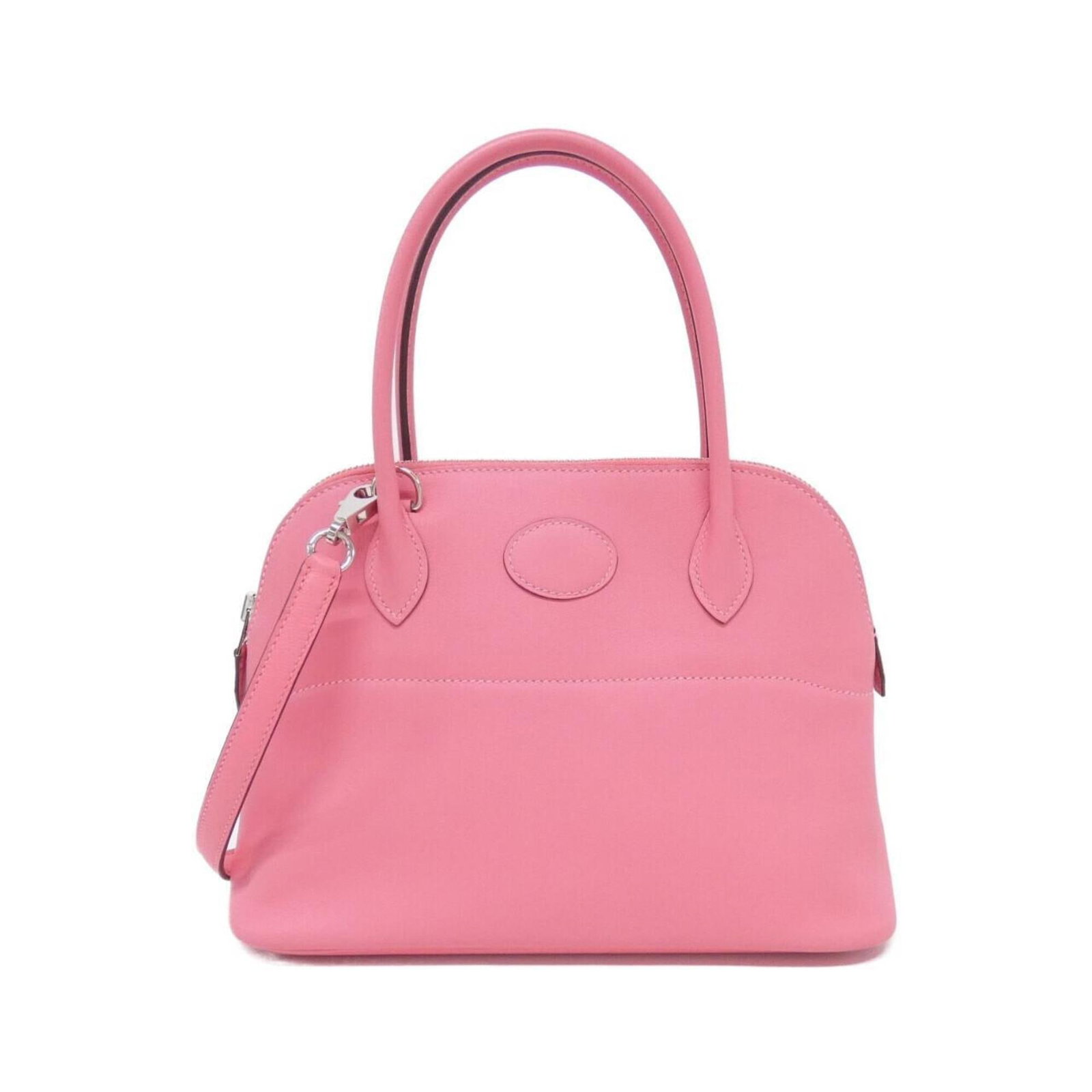 Swift Leather Handbag Hermes: Swift Leather Handbag Hermes Item Specifics: Brand: Hermes MPN: 047653CK Type: Handbag Material: Swift leather Color: Pink Gender: Women Size (HxWxD): 19.5cm x 27cm x 9.5cm / 7.67'' x 10.62'' x