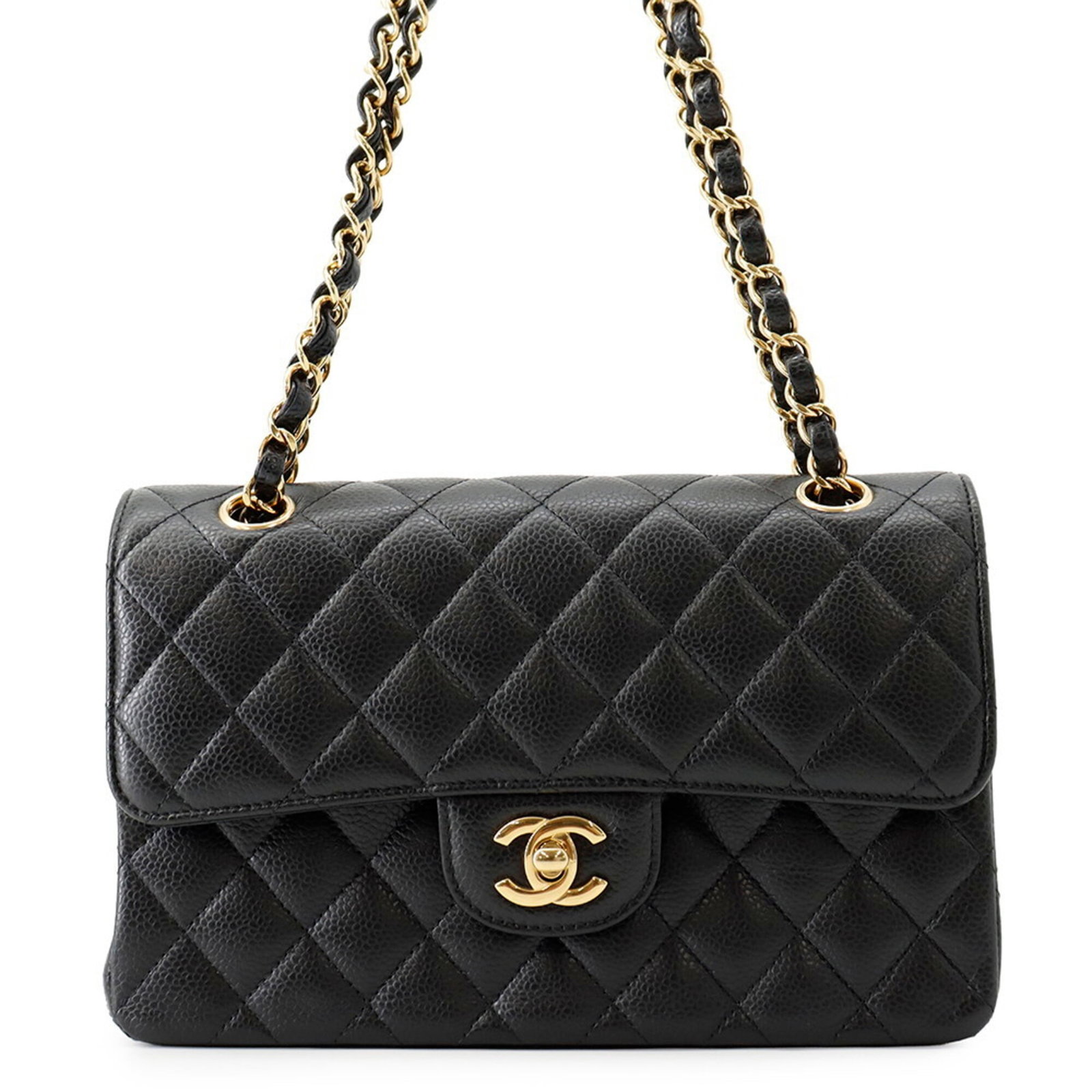Calfskin Grained Shoulder Bag Handbag: Calfskin Grained Shoulder Bag Handbag Calfskin Grained Shoulder Bag Handbag features a sleek black design with gold hardware, crafted from high-quality grained calfskin. Measuring 15cm x 22.5cm x