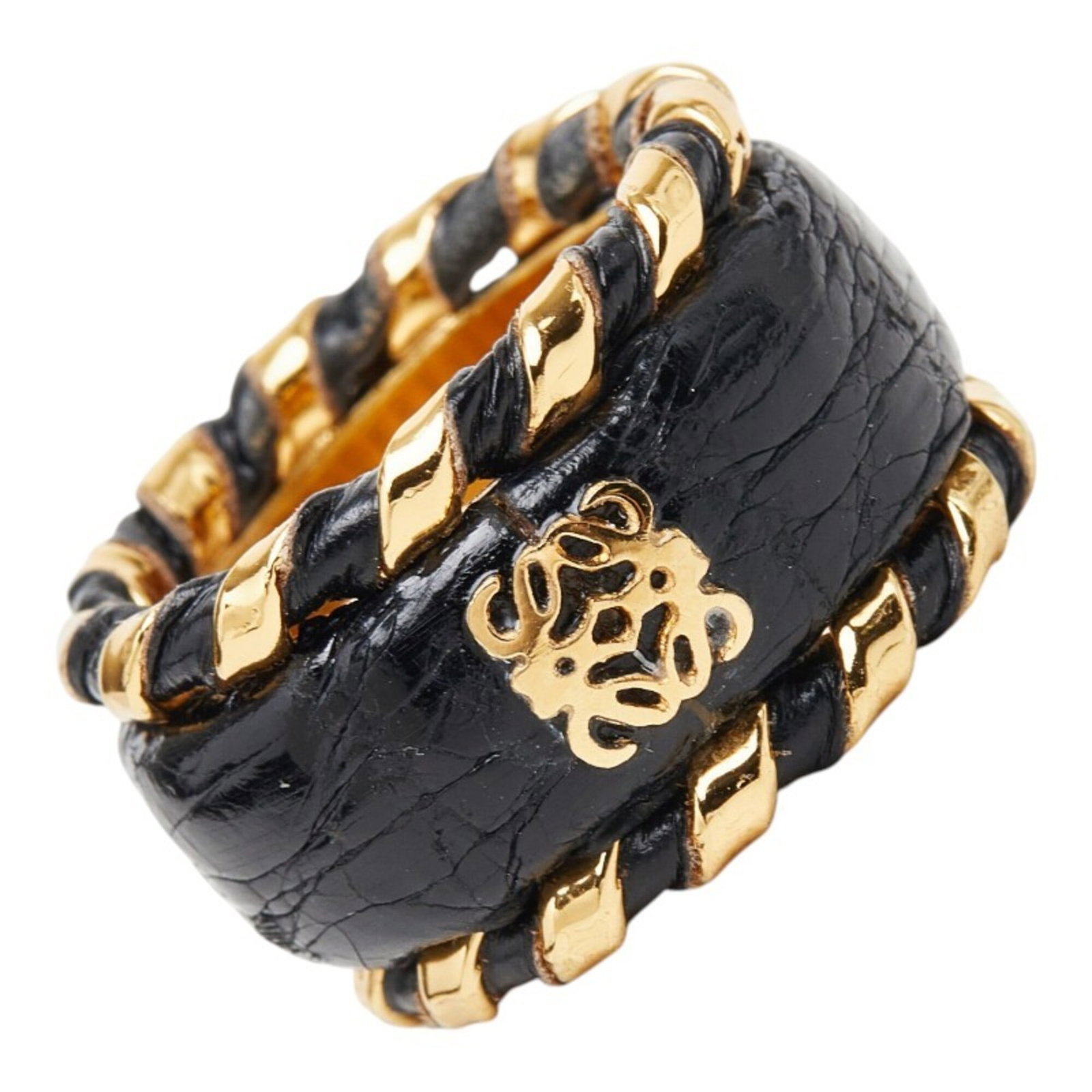 Scarf Ring Leather Loewe - 3