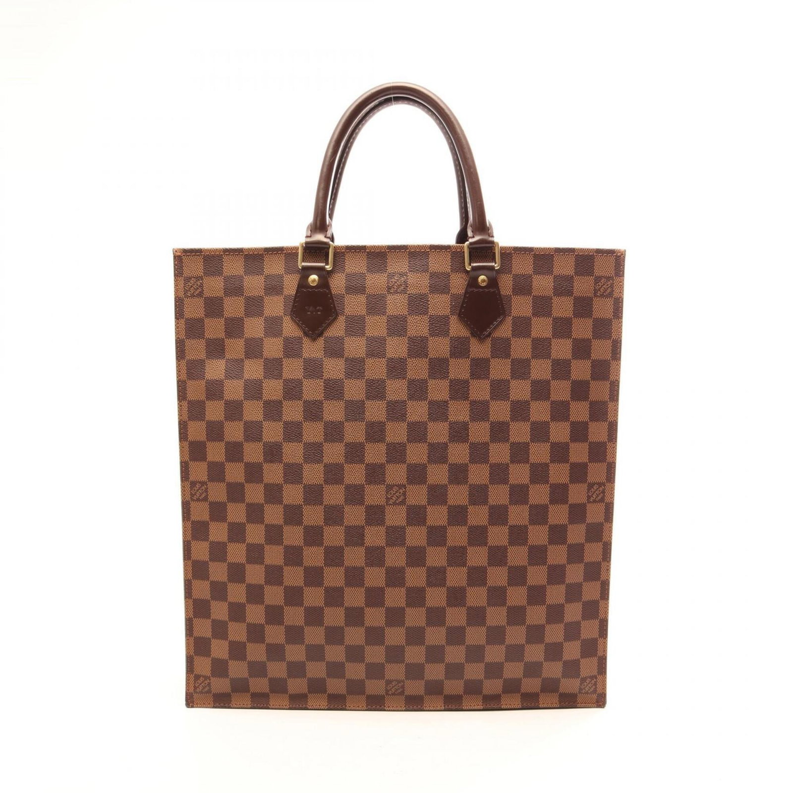 Canvas Pvc Leather Coated Handbag Tote Louis: Canvas Pvc Leather Coated Handbag Tote Louis Coated canvas, PVC, and leather come together in this Louis Vuitton MPN N51140 handbag tote, featuring a classic design with a brown color and dimensions