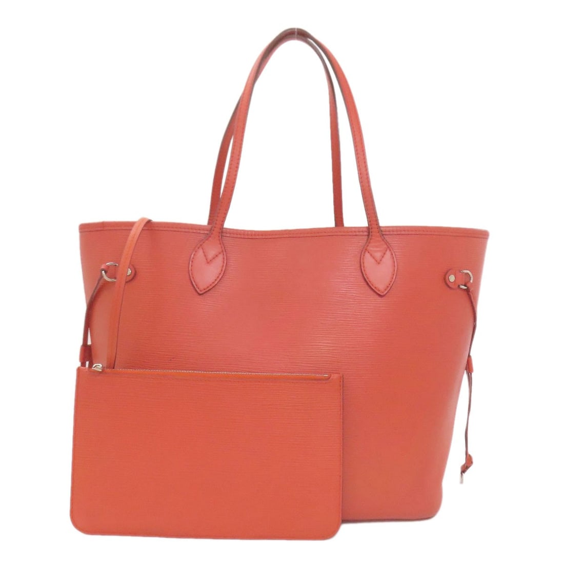 Louis Vuitton M41159 Neverfull Mm Tote Bag Epi Leather: Louis Vuitton M41159 Neverfull Mm Tote Bag Epi Leather Red Louis Vuitton M41159 Neverfull Mm Tote Bag Epi Leather features a striking red exterior, measuring 11.4 inches in height and 6.5 inches in de