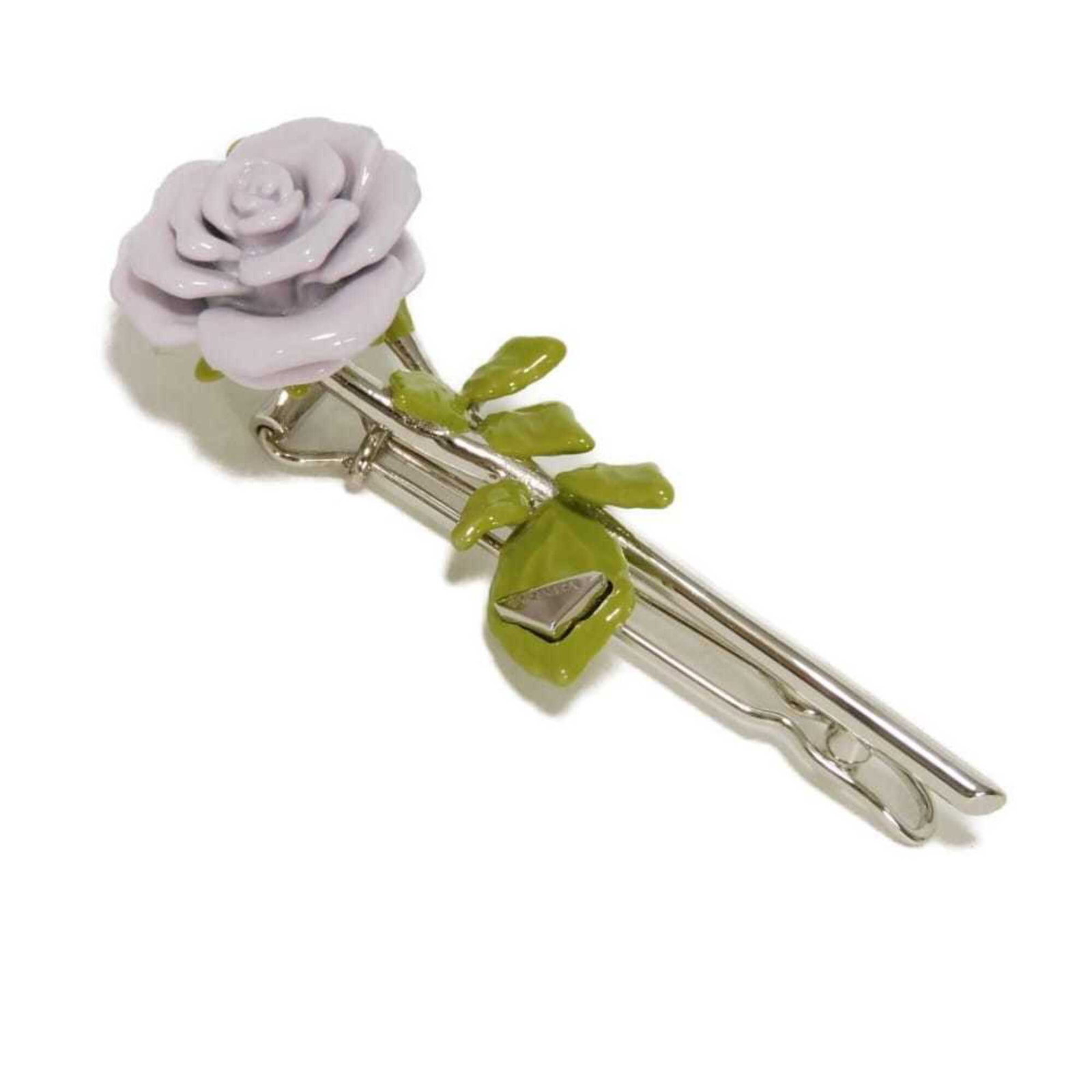 Clip Hair Prada Enamel: Clip Hair Prada Enamel Clip Hair Prada Enamel is a 2.2cm x 5.8cm hair clip made of enamel material, featuring a purple and silver design. Brought to you by Prada, this clip is a unique accessory from