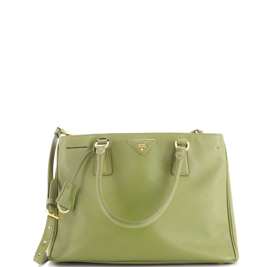 Prada Gardener's Tote Saffiano Leather Medium: Prada Gardener's Tote Saffiano Leather Medium The Prada Gardener's Tote Saffiano Leather Medium is a stylish and functional medium-sized tote made from high-quality Saffiano leather. Its green