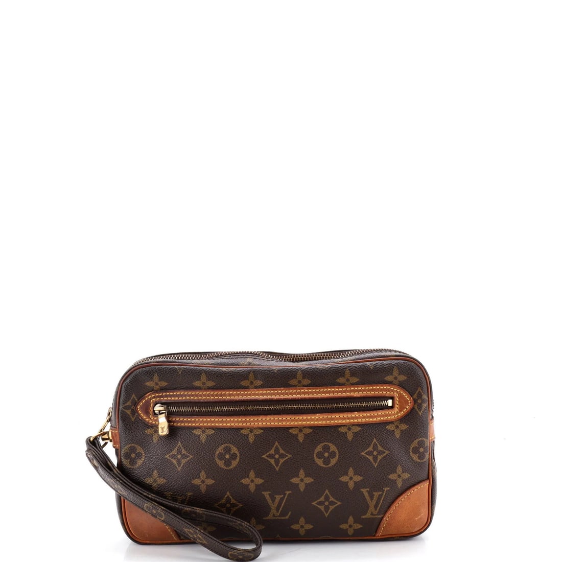 Dragonne Monogram Canvas Clutch Vuitton Marly Louis: Dragonne Monogram Canvas Clutch Vuitton Marly Louis Brown Louis Vuitton Marly Dragonne Monogram Canvas GM Clutch with Gold Hardware, featuring a classic design and timeless style, boasts a canvas