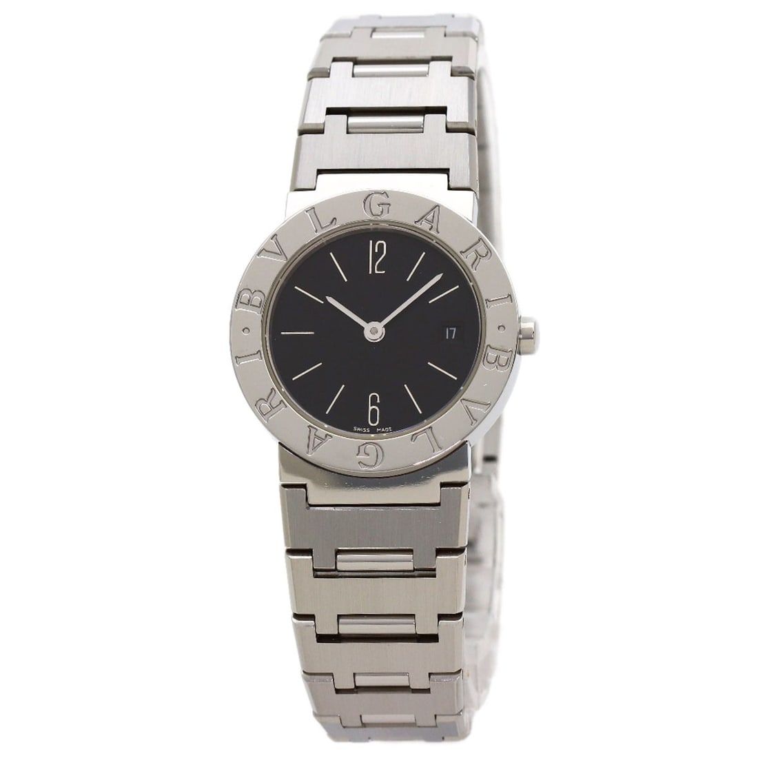 Stainless Steel Stainless Steel Bvlgari Watches Bb26Ssd: Stainless Steel Stainless Steel Bvlgari Watches Bb26Ssd Stainless Steel BVLGARI Watches Bb26Ssd is a sleek and modern timepiece featuring a silver case and bezel, with an analog display and quartz