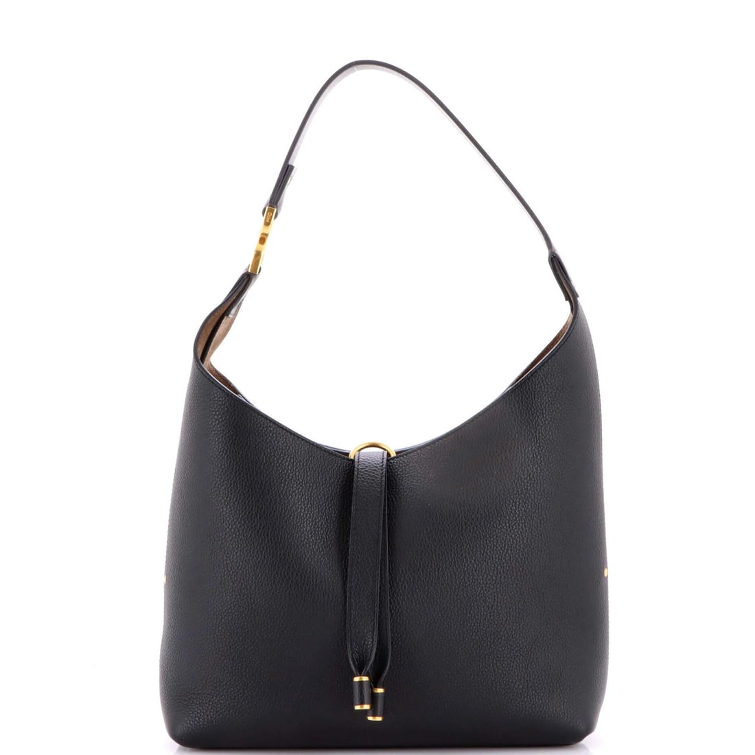 Small Hobo Leather Chloe Marcie NM: Small Hobo Leather Chloe Marcie NM Small Hobo Leather Chloe Marcie NM in great condition, featuring a classic black exterior with minor corner wear and creases, and a spacious interior with suede
