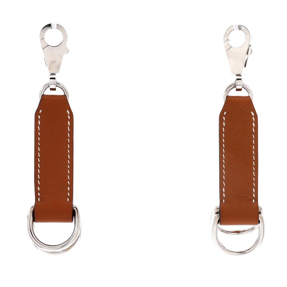 Bag Strap Hermes Leather Set Soie 2-Piece Attache: Bag Strap Hermes Leather Set Soie 2-Piece Attache A 2-piece leather strap set from the iconic Hermes Attache Soie bag, featuring high-quality brown leather exterior and interior, and palladium