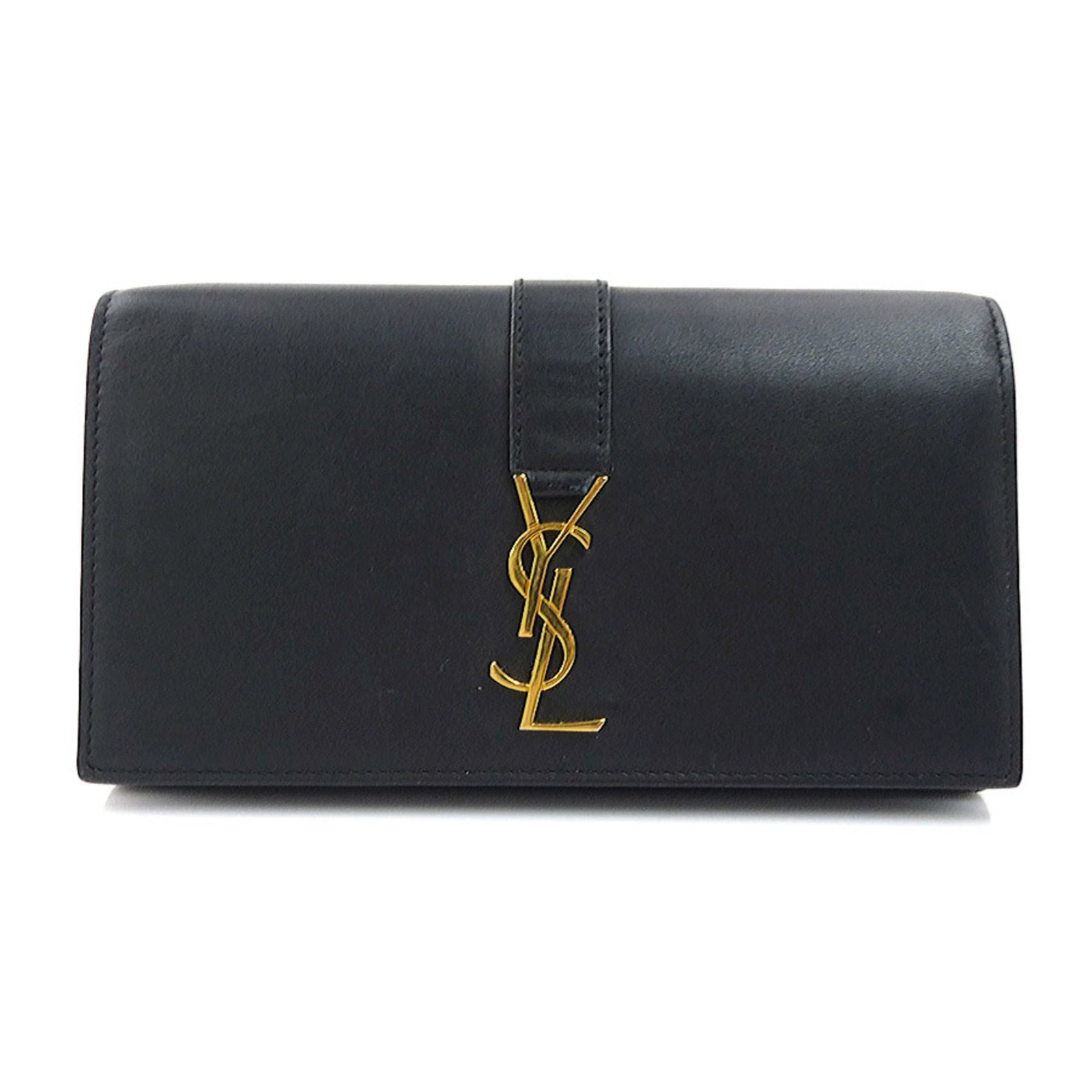 Yves Saint Laurent Long Wallet (Bi-Fold) Leather: Yves Saint Laurent Long Wallet (Bi-Fold) Leather Yves Saint Laurent Long Wallet (Bi-Fold) Leather is a sleek and sophisticated accessory. Made from high-quality leather, this bi-fold wallet features a