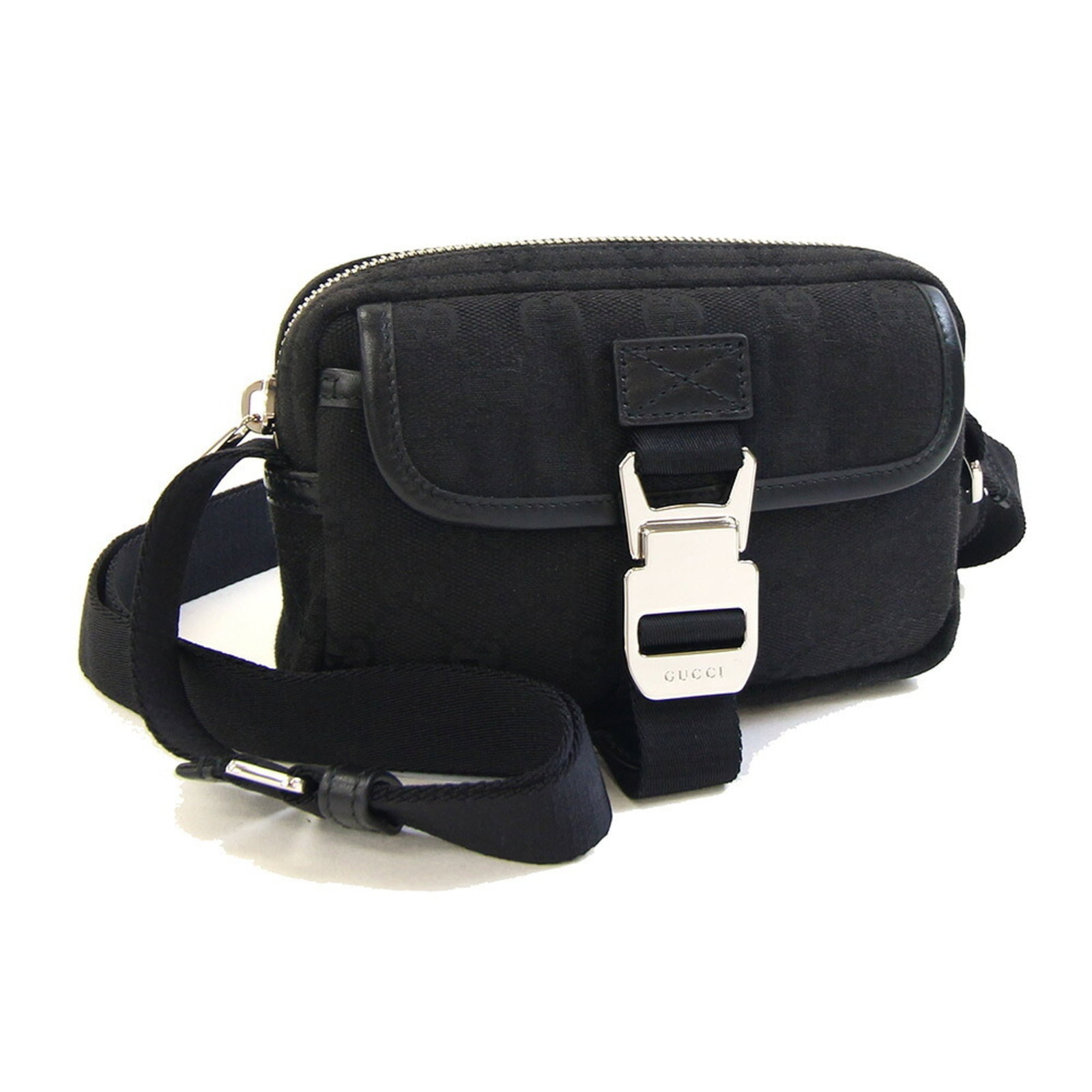 Canvas Leather Pochette Gucci Shoulder Bag (1 of 7)