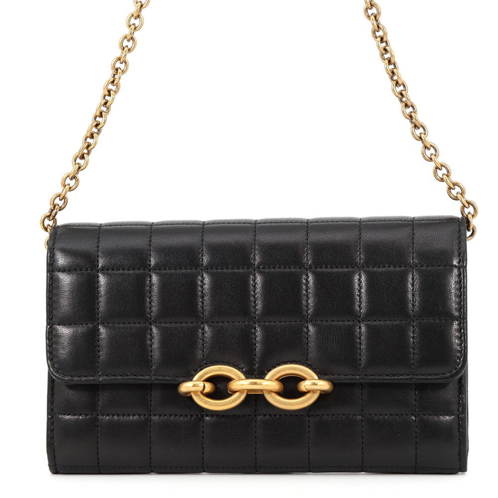Saint Laurent Yves Chain Wallet Leather (1 of 18)
