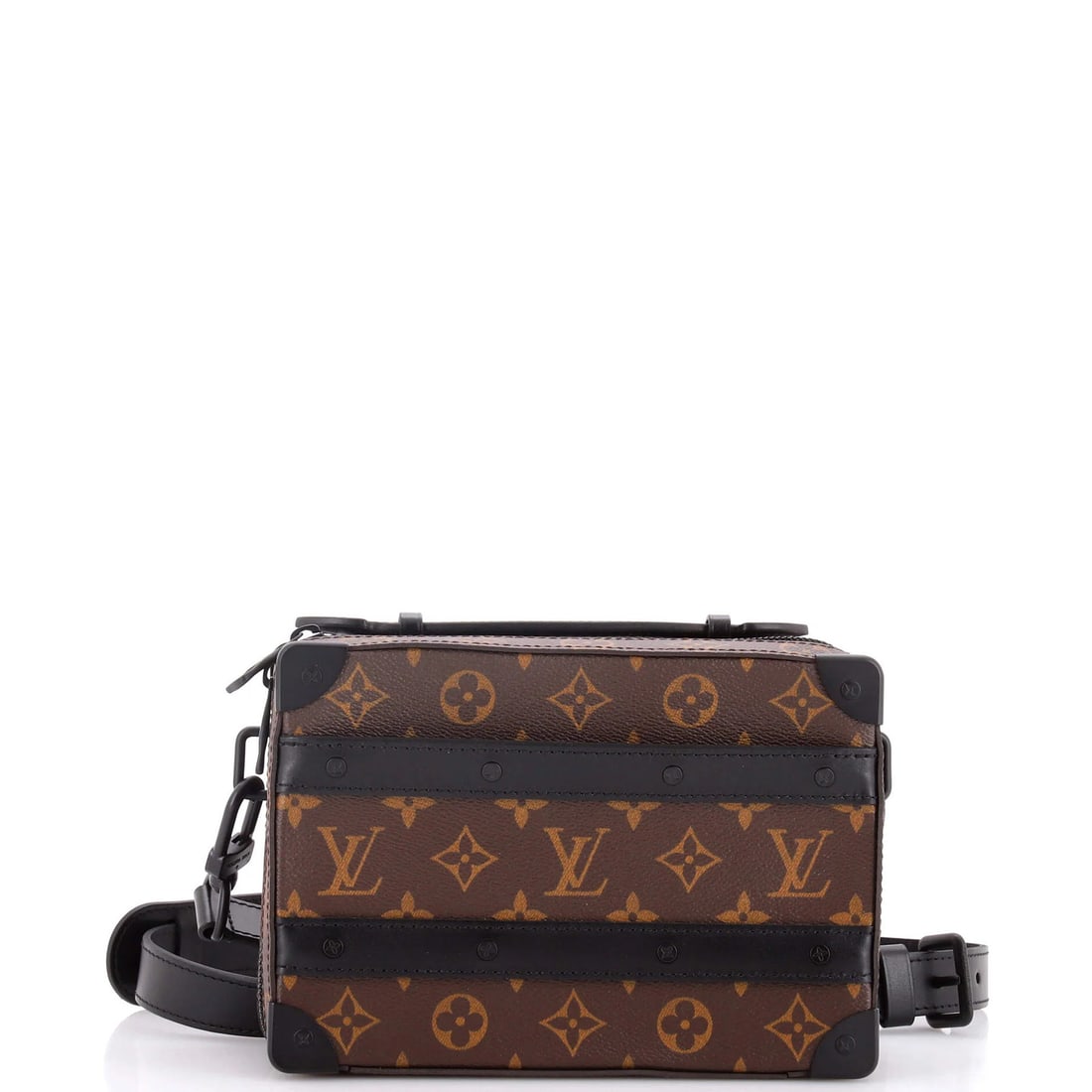 Macassar Monogram Canvas Soft Handle Louis Vuitton Trunk Bag: Macassar Monogram Canvas Soft Handle Louis Vuitton Trunk Bag Soft handle and classic design make this Louis Vuitton Macassar Monogram Canvas Soft Handle Trunk Bag a stylish accessory. Measuring 6"