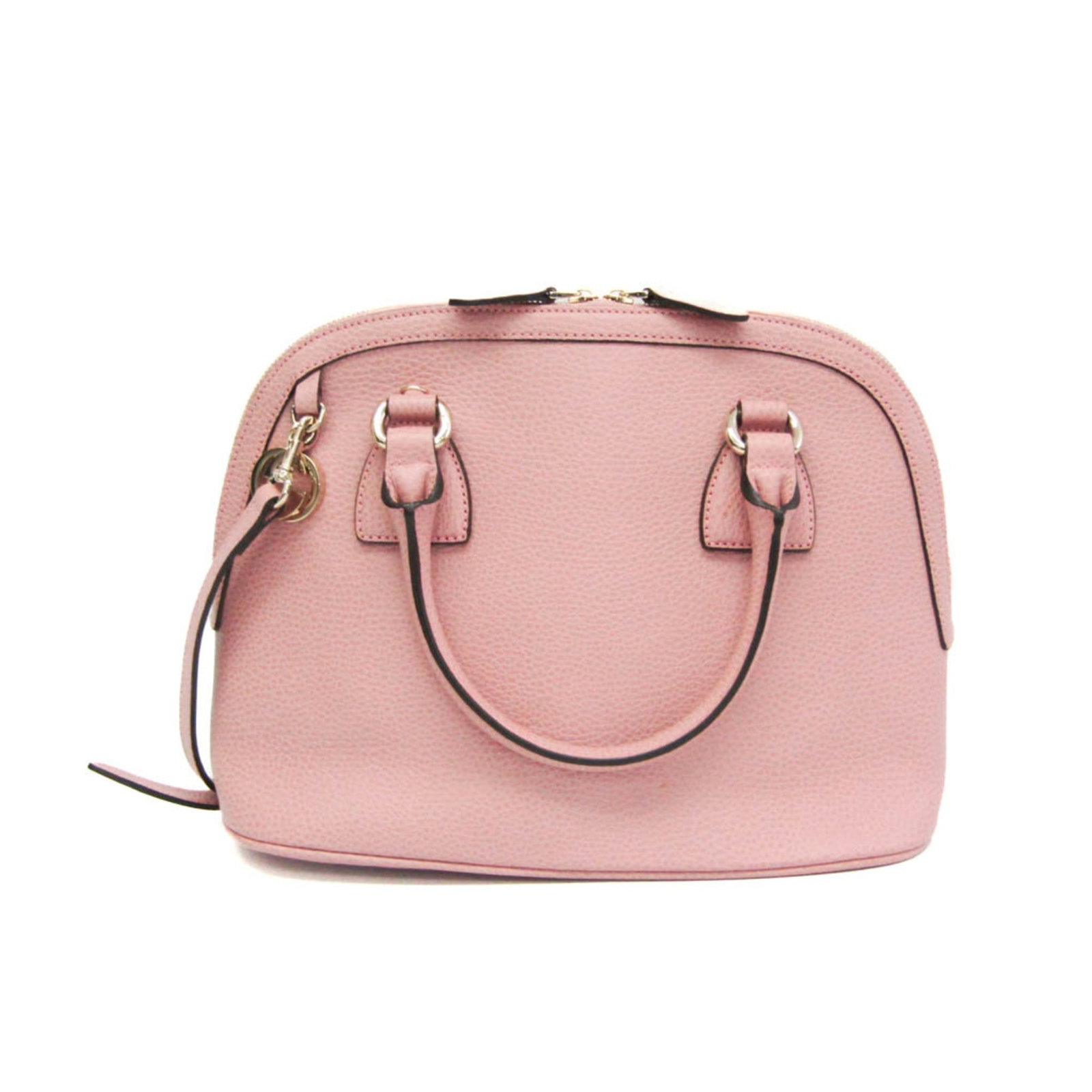 Shoulder Bag Leather Handbag Gucci: Shoulder Bag Leather Handbag Gucci Gucci's GG Charm 449662 shoulder bag is a stylish and elegant accessory, crafted from high-quality leather and featuring a light pink color. Measuring 24cm x 31cm x
