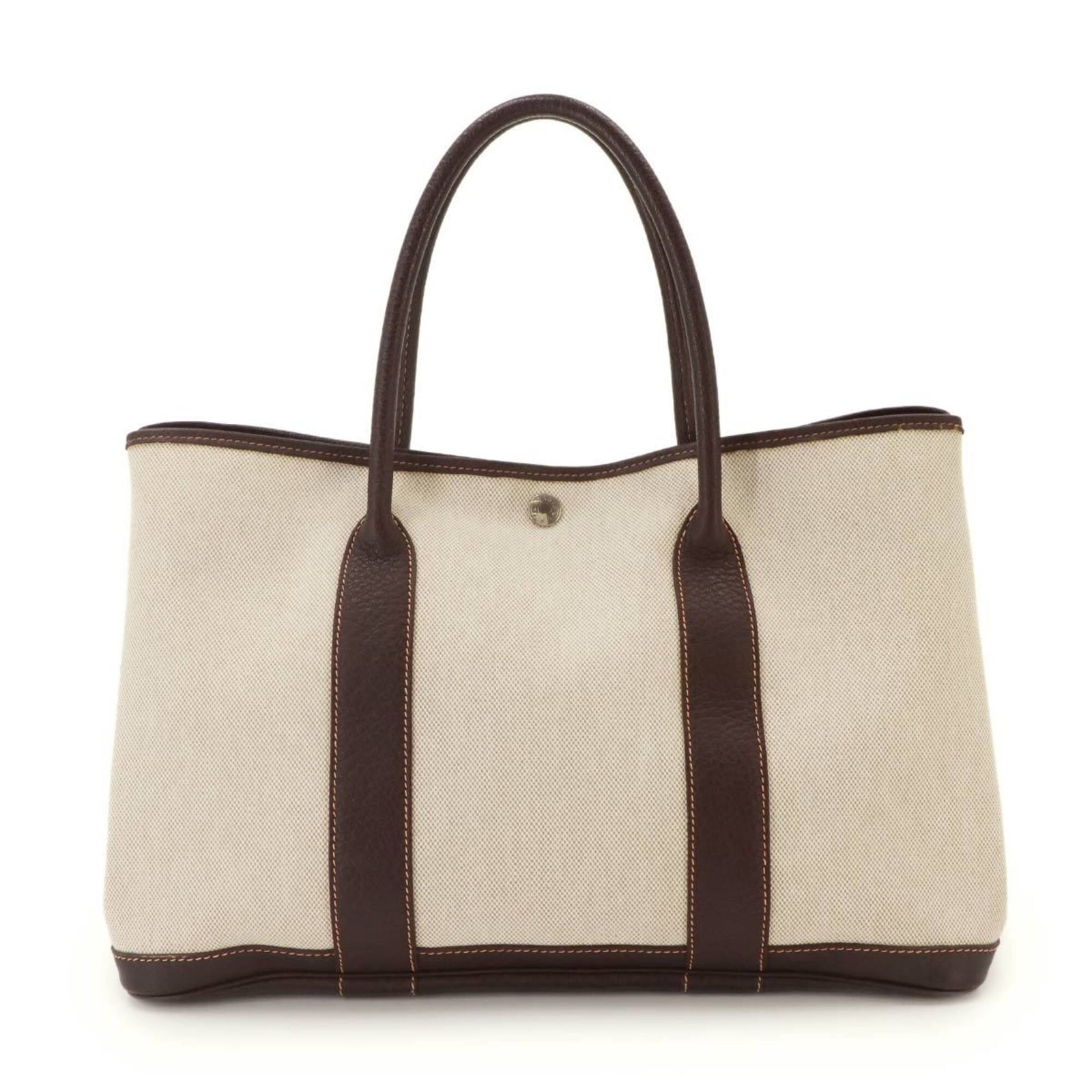 Hermes Handbag Tote Bag Toile H Leather: Hermes Handbag Tote Bag Toile H Leather Toile H leather adds a unique touch to this classic Herm?s tote bag, featuring the iconic French brand's signature style. With its natural maroon color and