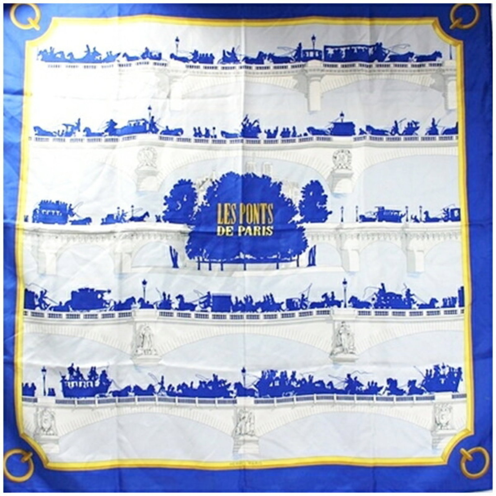 Silk Hermes Scarf: Silk Hermes Scarf Silk in a vibrant blue hue, this 88cm x 90cm Hermes scarf boasts a classic design that exudes elegance. Made from high-quality silk, its light blue color is both soothing and