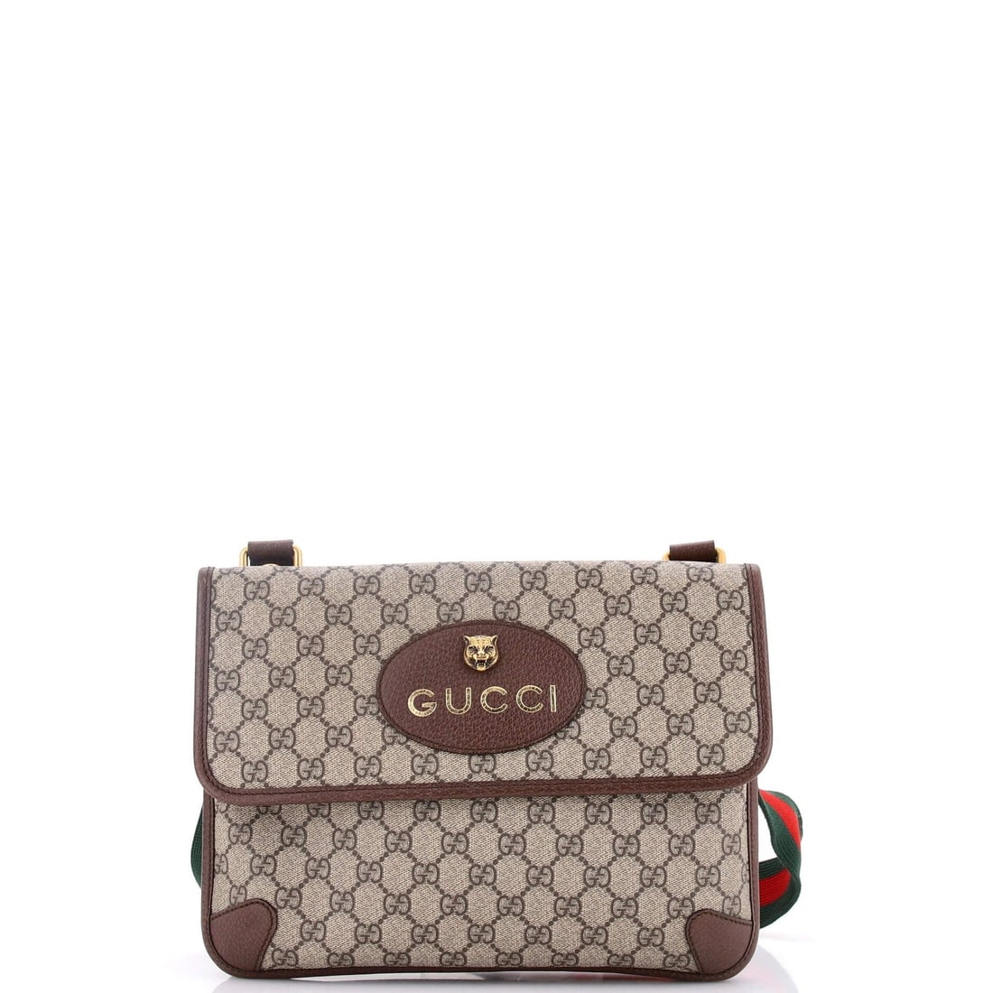 Gucci Neo Vintage Flap Messenger Coated Canvas GG Medium: Gucci Neo Vintage Flap Messenger Coated Canvas GG Medium The Gucci Neo Vintage Flap Messenger Coated Canvas GG Medium offers a stylish and functional design. With its medium size and coated canvas ext