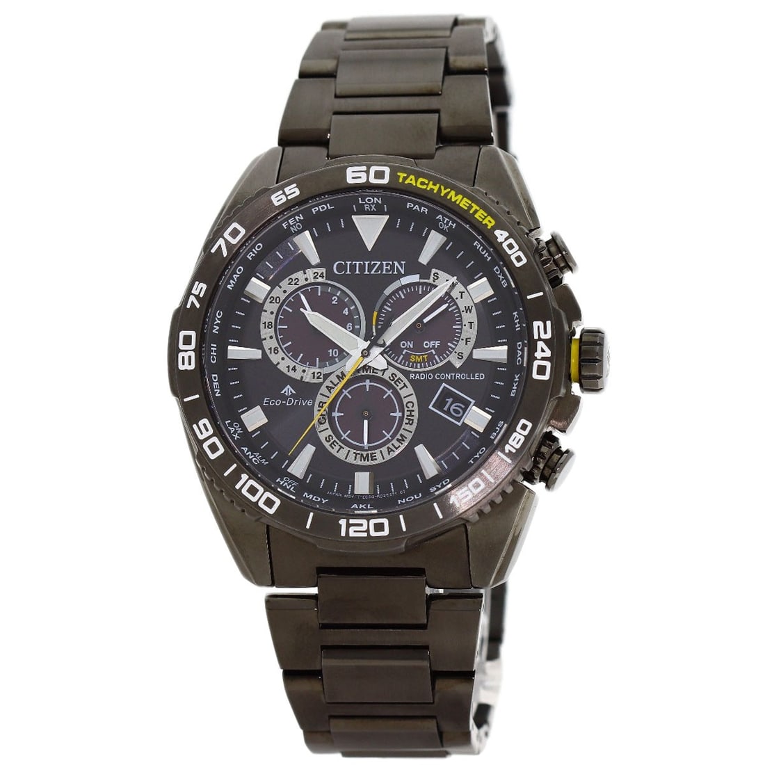 Professional Watches Master Citizen Cb5037 Steel/ Stainless: Professional Watches Master Citizen Cb5037 Steel/ Stainless The Citizen Master Citizen Cb5037 Steel/ Stainless watch boasts a sleek gray design, featuring a 44.6mm case size and a comfortable