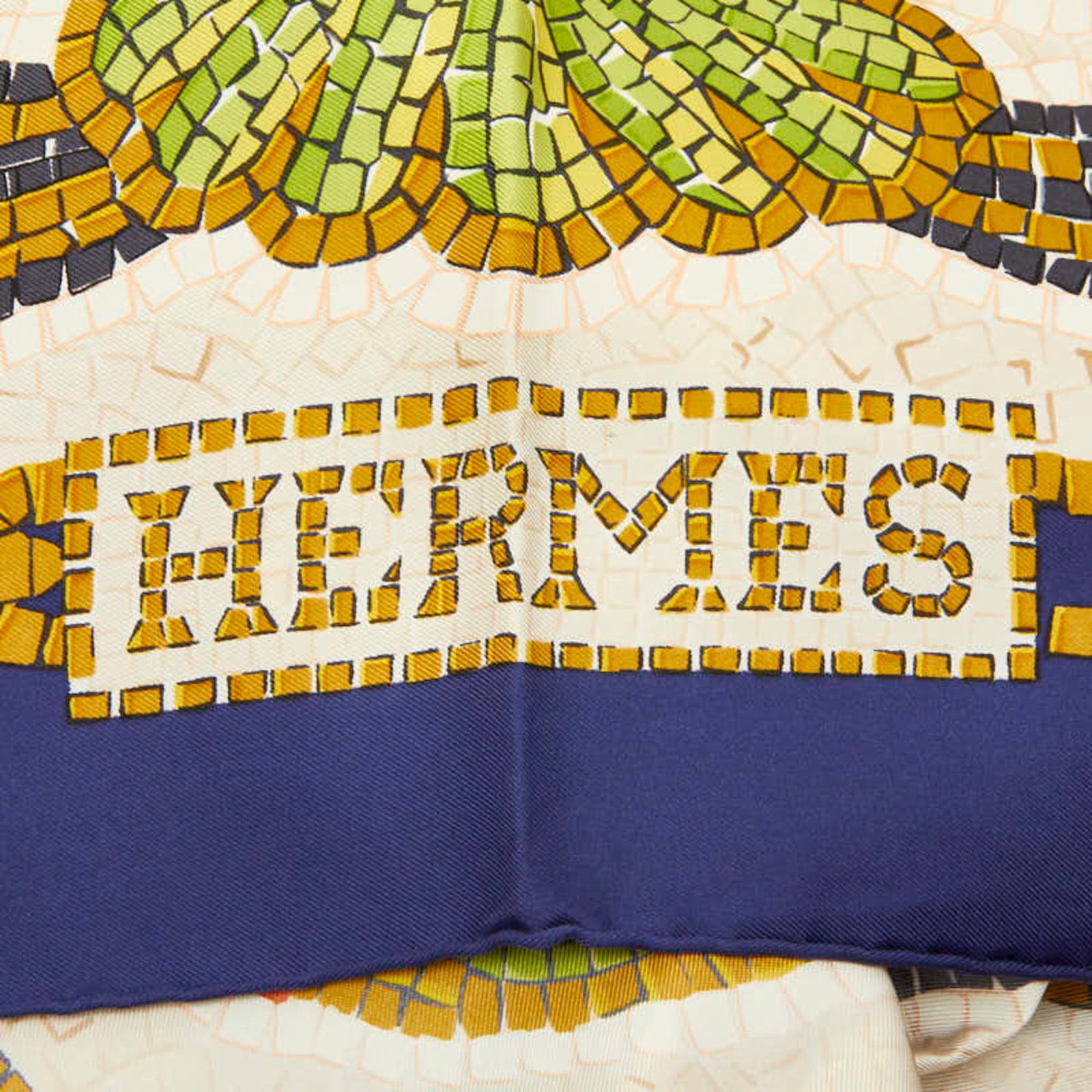 Silk Hermes Scarf - 4