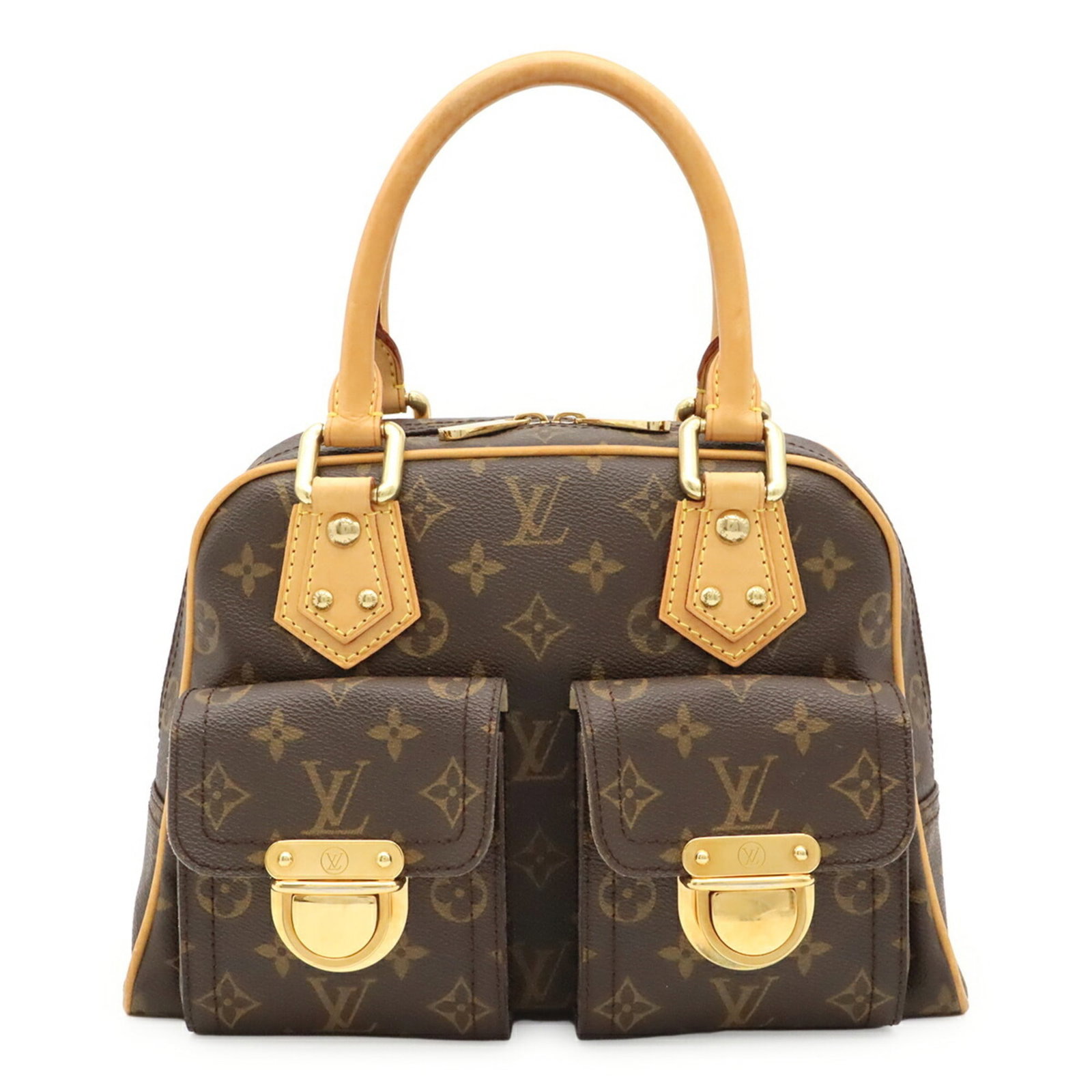 Louis Vuitton Monogram Handbag: Louis Vuitton Monogram Handbag Brown Louis Vuitton Monogram Handbag, 21cm x 29.5cm x 12cm, 930g. This handbag features the iconic Monogram pattern in a rich brown color, with a sturdy design and a