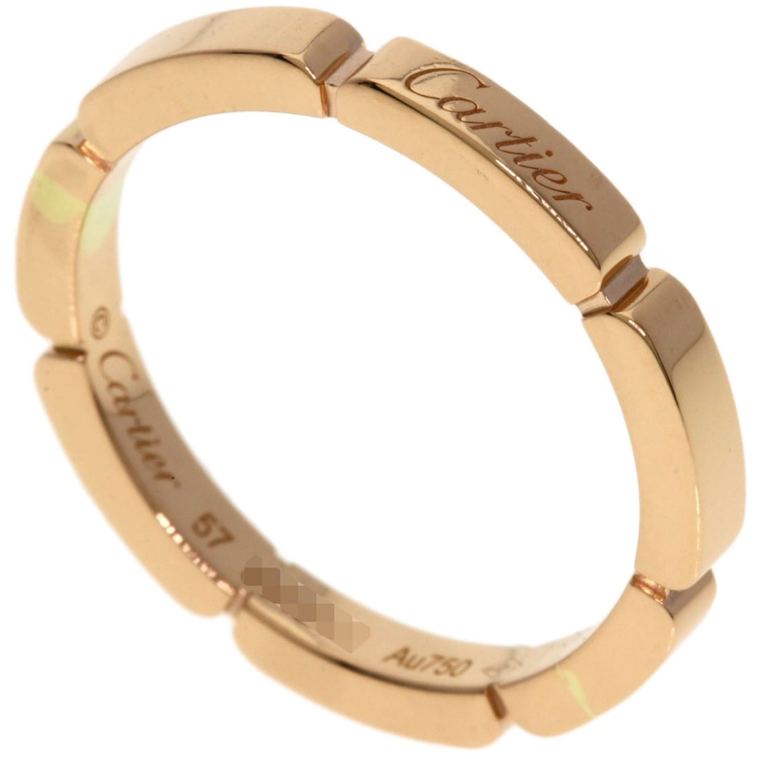 K18 Pink Gold Panthere Mailon Ring Cartier: K18 Pink Gold Panthere Mailon Ring Cartier K18 Pink Gold Panthere Mailon Ring Cartier - A stunning piece of Cartier's iconic Panthere Mailon design, crafted from high-quality K18 pink gold. This