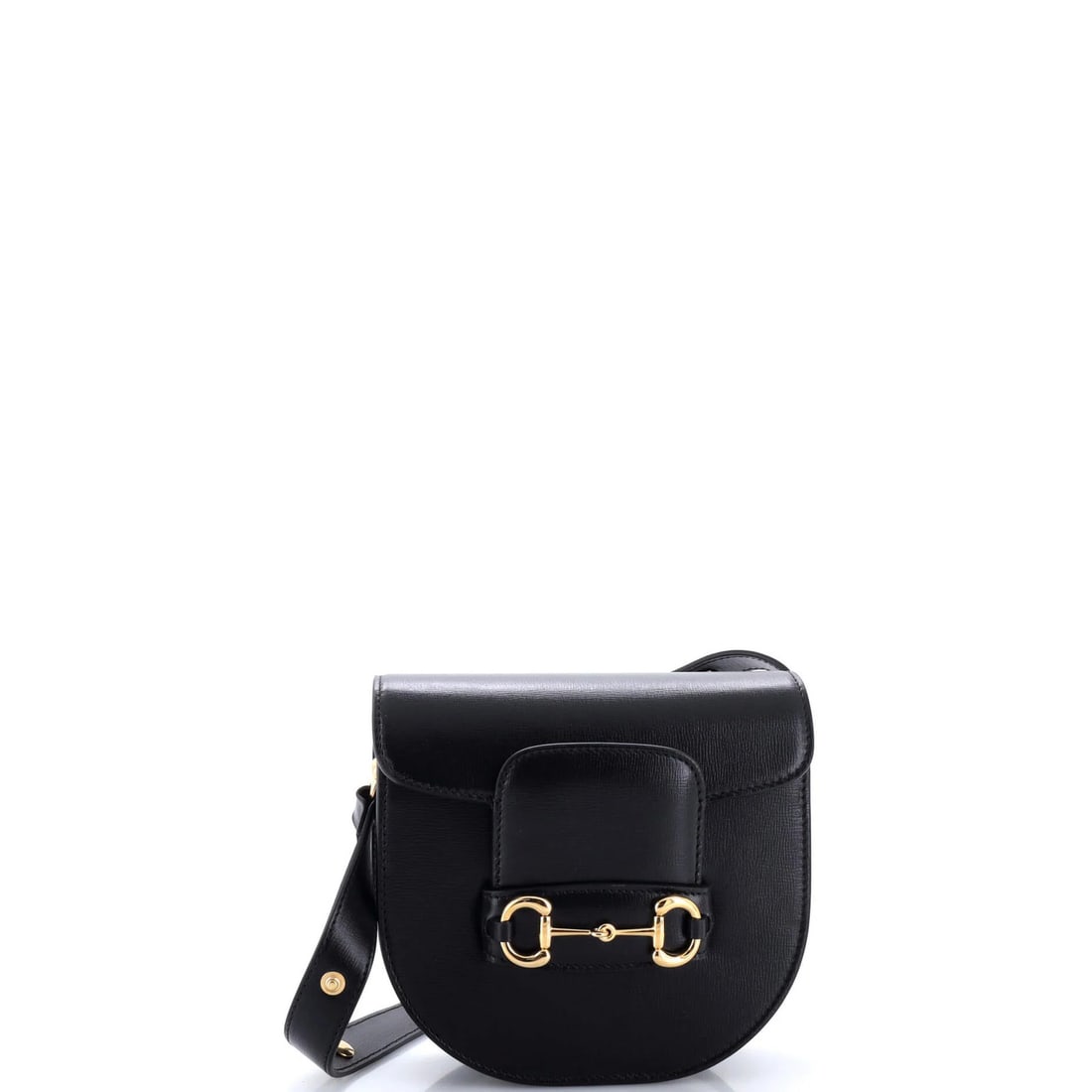 Rounded Leather Bag Gucci Horsebit Mini 1955 Shoulder: Rounded Leather Bag Gucci Horsebit Mini 1955 Shoulder Rounded leather bag with iconic Horsebit 1955 design, featuring a classic mini silhouette and rounded shoulder strap. Made from high-quality