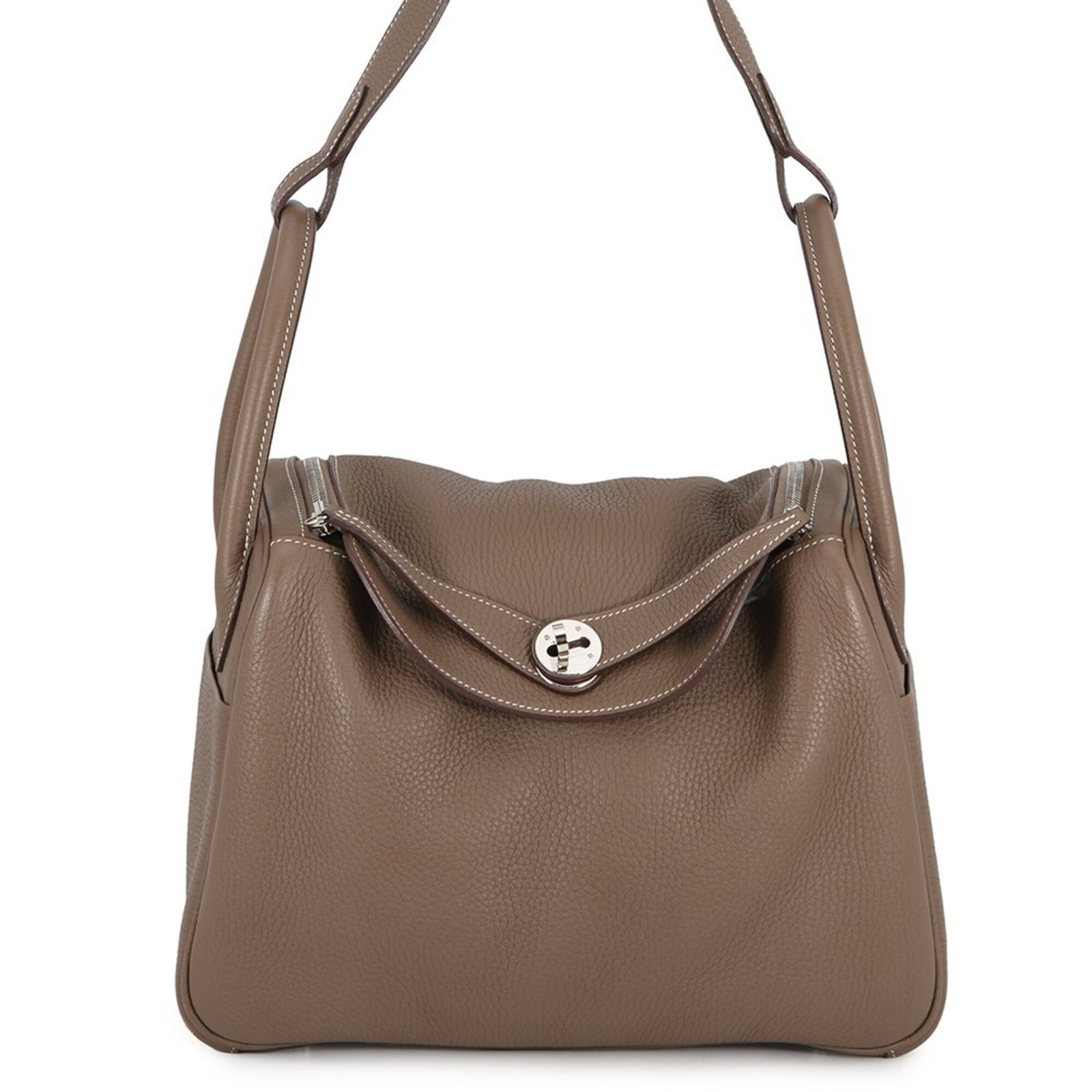 Clemence Leather Handbag Taurillon Hermes (1 of 16)