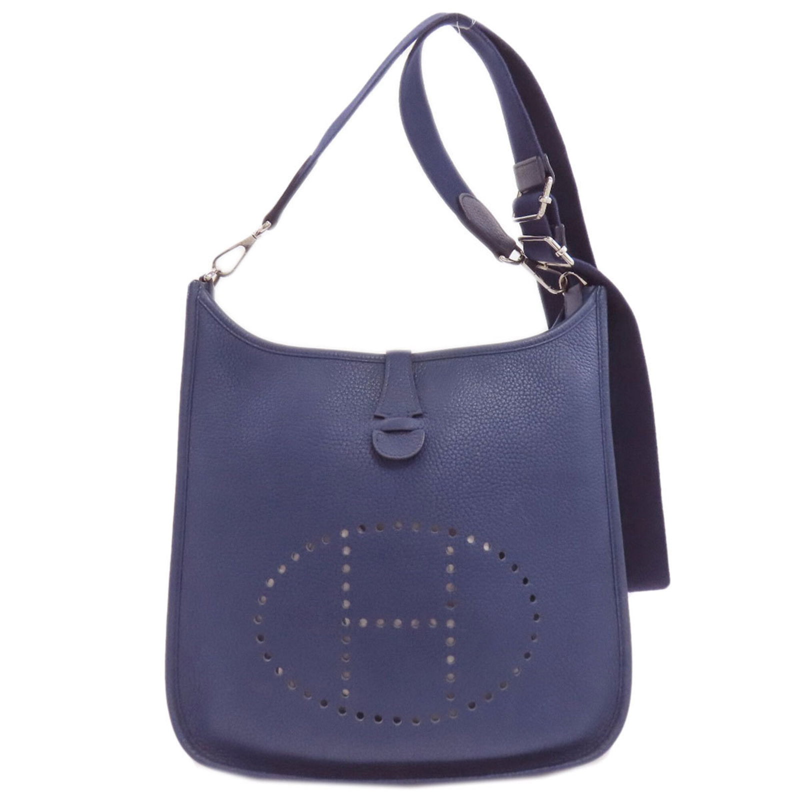 Hermes Shoulder Bag Taurillon Clemence Leather: Hermes Shoulder Bag Taurillon Clemence Leather Taurillon Clemence leather provides a rich, supple texture to this iconic Hermes shoulder bag. Measuring 27.5cm x 8.5cm, its compact size belies its