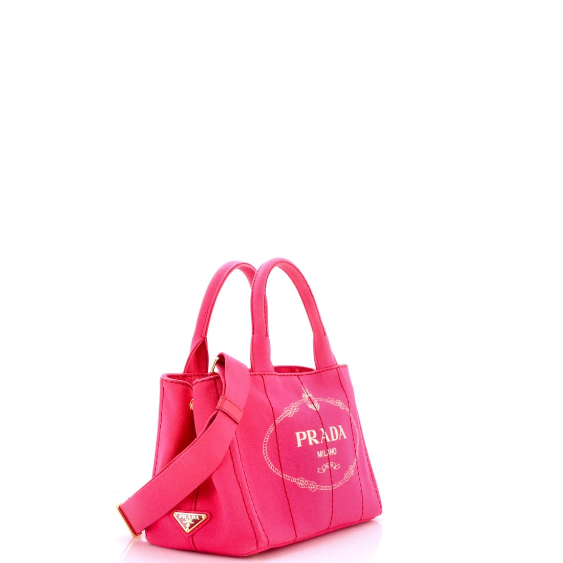 Mini Convertible Canvas Tote Prada - 2