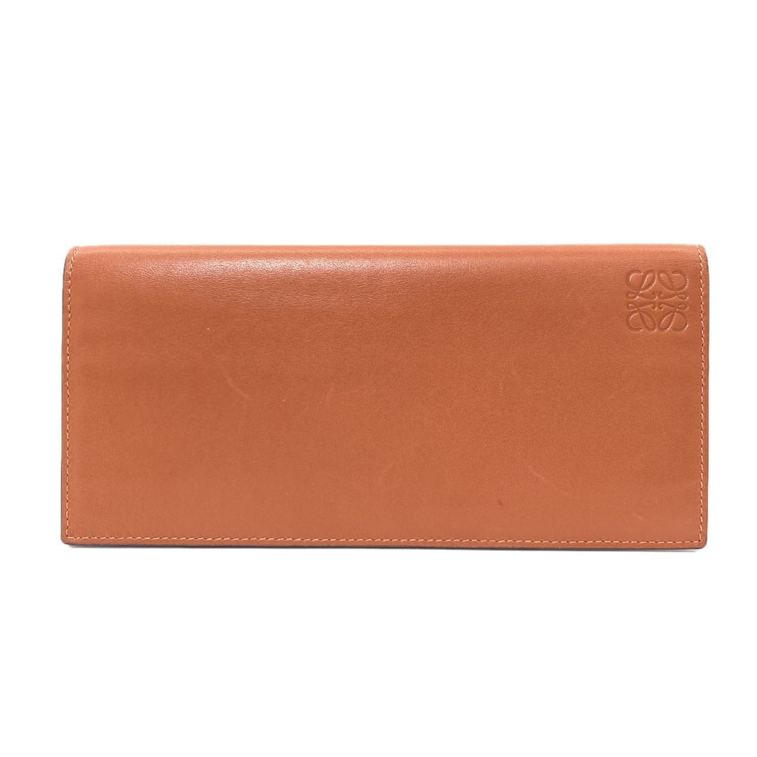 Loewe Anagram Long Wallet (With Coin Pocket) Lambskin: Loewe Anagram Long Wallet (With Coin Pocket) Lambskin Brown lambskin exterior, long wallet design with a coin pocket, a classic and elegant accessory from LOEWE. This long wallet features a premium