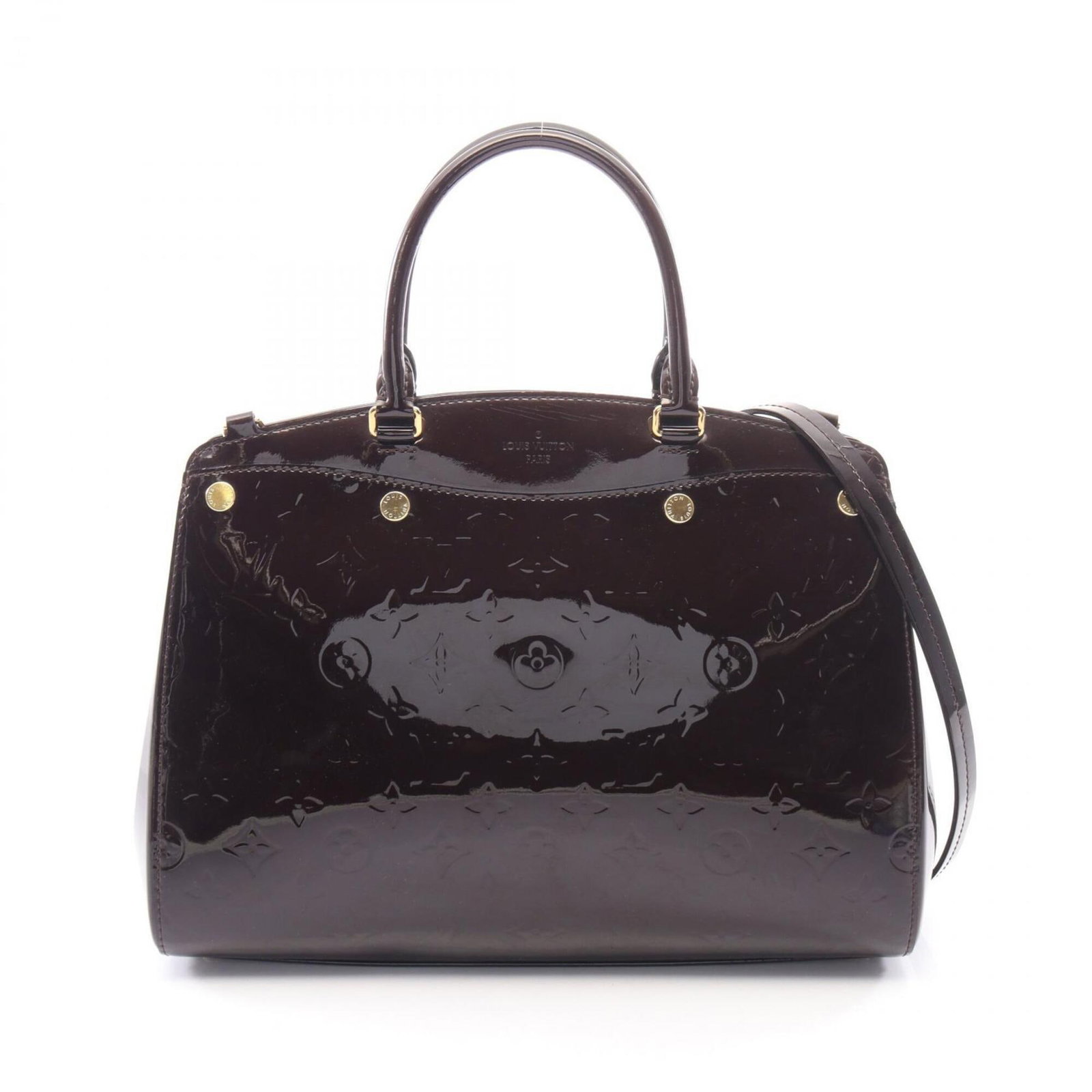 Handbag Leather Louis Vuitton: Handbag Leather Louis Vuitton Bordeaux leather handbag with classic design, measuring 24cm x 33cm x 12cm, perfect for everyday use. Made from high-quality leather, this Louis Vuitton MPN M50597