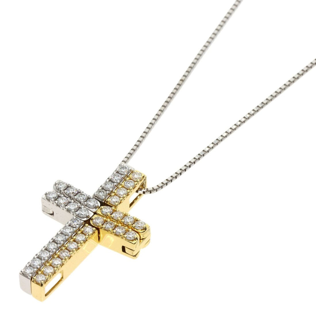 Tasaki Diamond Two-Tone 3Way Necklace K18 White Gold 18K Yellow Gold: Tasaki Diamond Two-Tone 3Way Necklace K18 White Gold 18K Yellow Gold Tasaki Diamond Two-Tone 3Way Necklace K18 White Gold 18K Yellow GoldK18 White Gold and 18K Yellow Gold combine in a striking