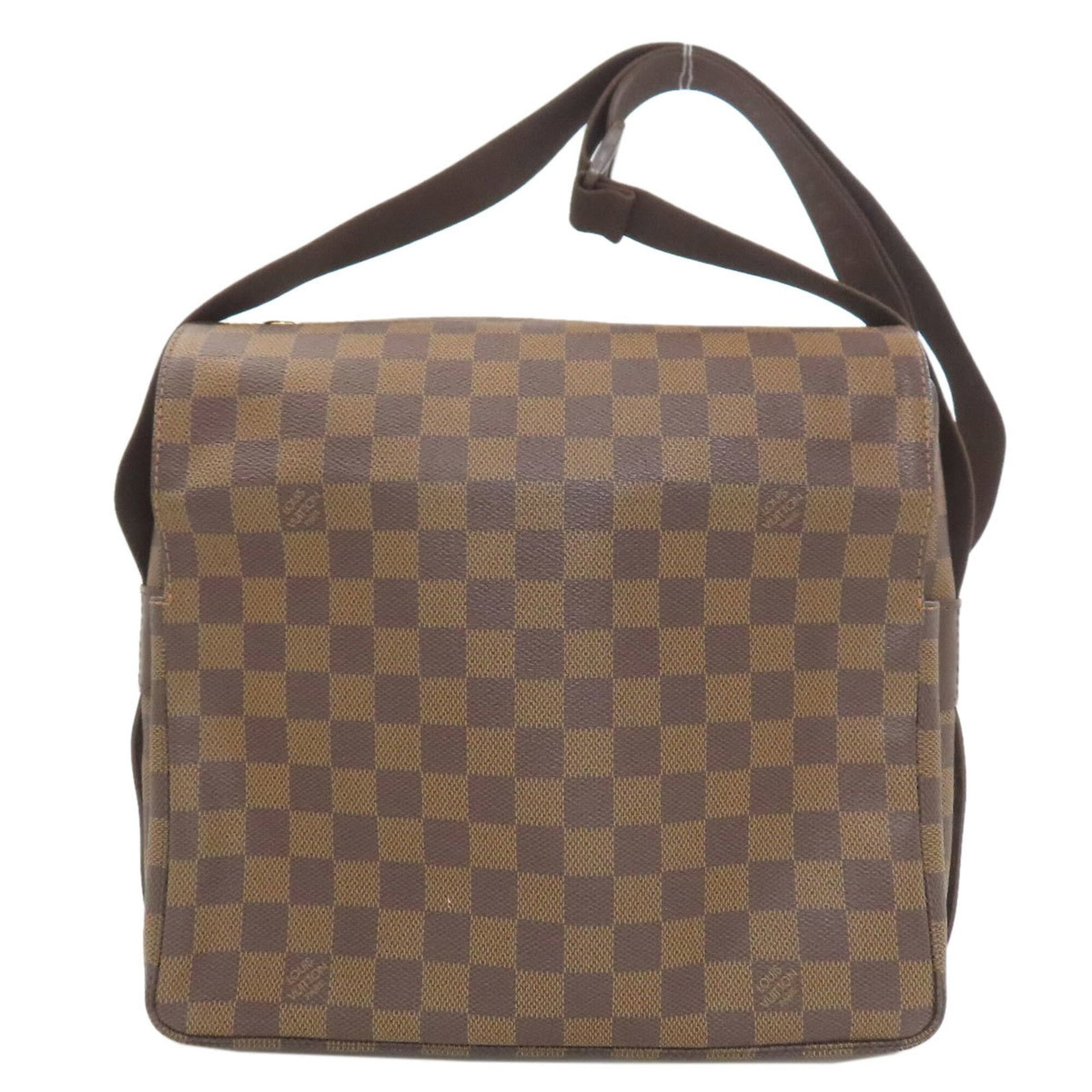 Shoulder Bag Damier Canvas By Louis Vuitton: Shoulder Bag Damier Canvas By Louis Vuitton Damier Canvas by Louis Vuitton shoulder bag in brown with Damier Canvas and Ebene accents, measuring 25cm x 27cm x 13cm. This classic bag features the
