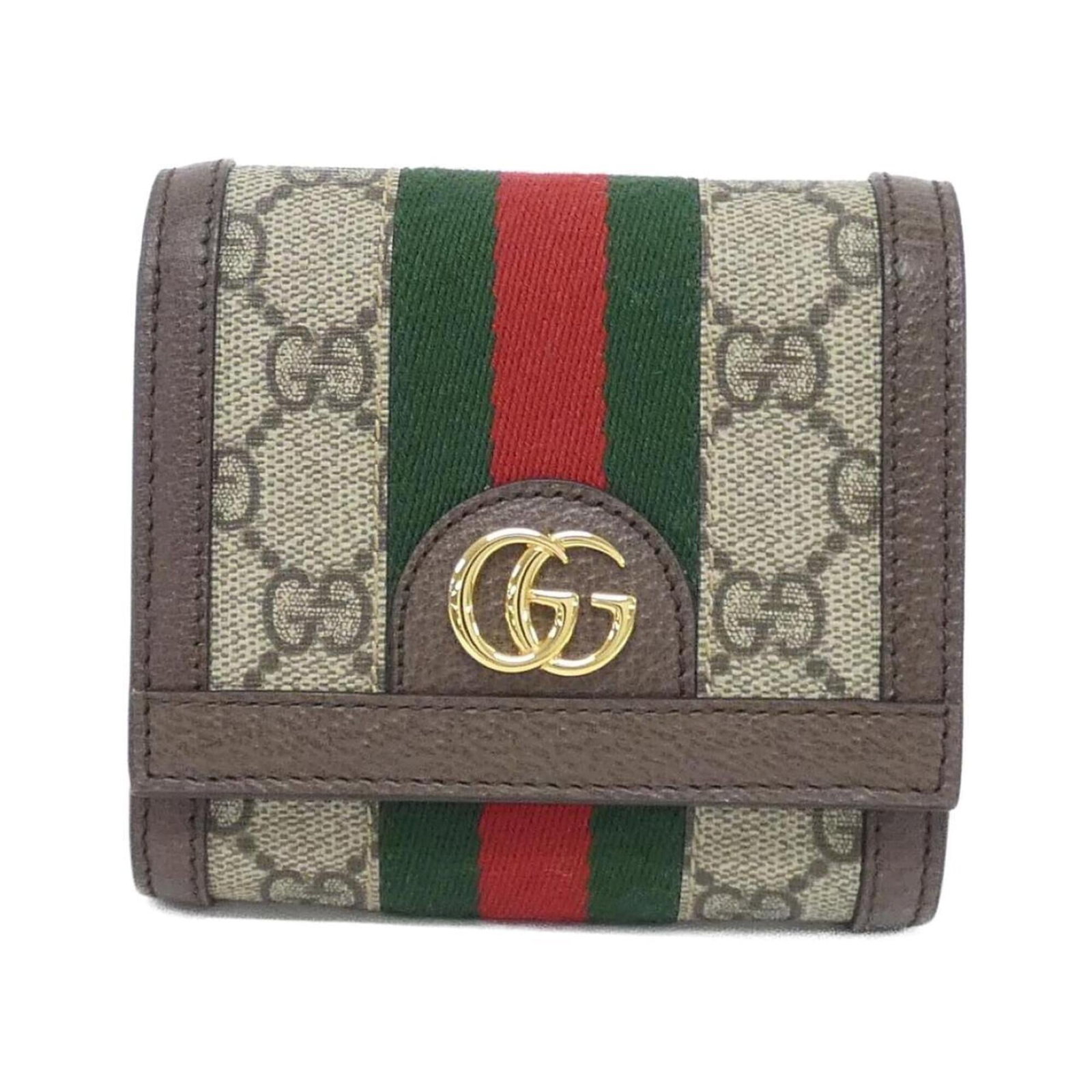 Supreme Gucci Long Wallet Fold Bi: Supreme Gucci Long Wallet Fold Bi Supreme Gucci Long Wallet Fold Bi is a stylish bi-fold wallet from Gucci's iconic GG Supreme collection, available in beige and brown hues. Measuring 10cm x 11cm x 3c