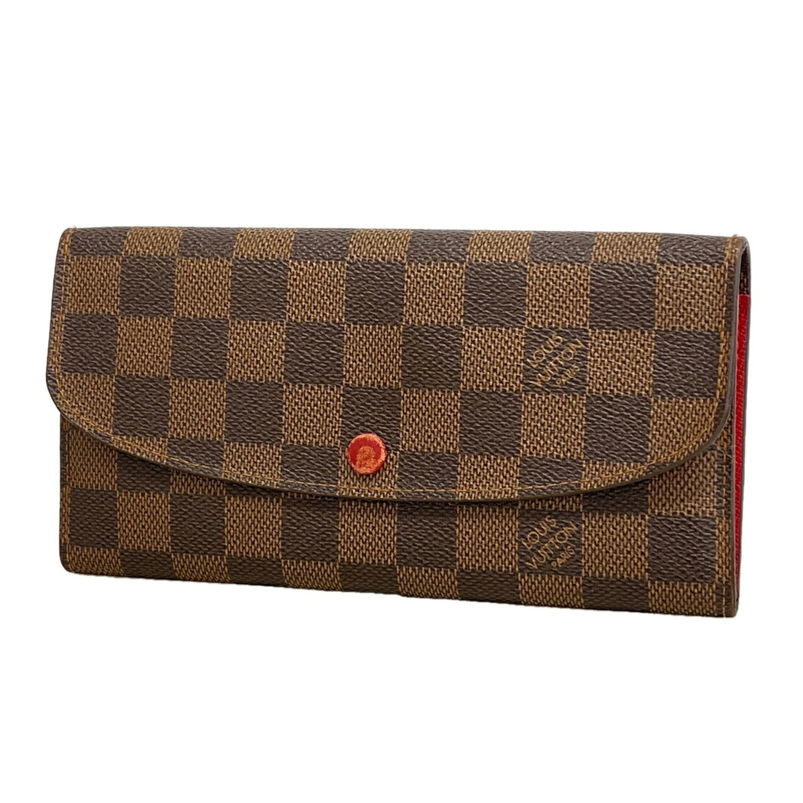 Long Wallet Louis Vuitton Bi Fold: Long Wallet Louis Vuitton Bi Fold Ebene and Rouge, a classic combination, adorns this Long Wallet Louis Vuitton Bi Fold, crafted with attention to detail and a timeless design. Measuring 10cm x 19cm