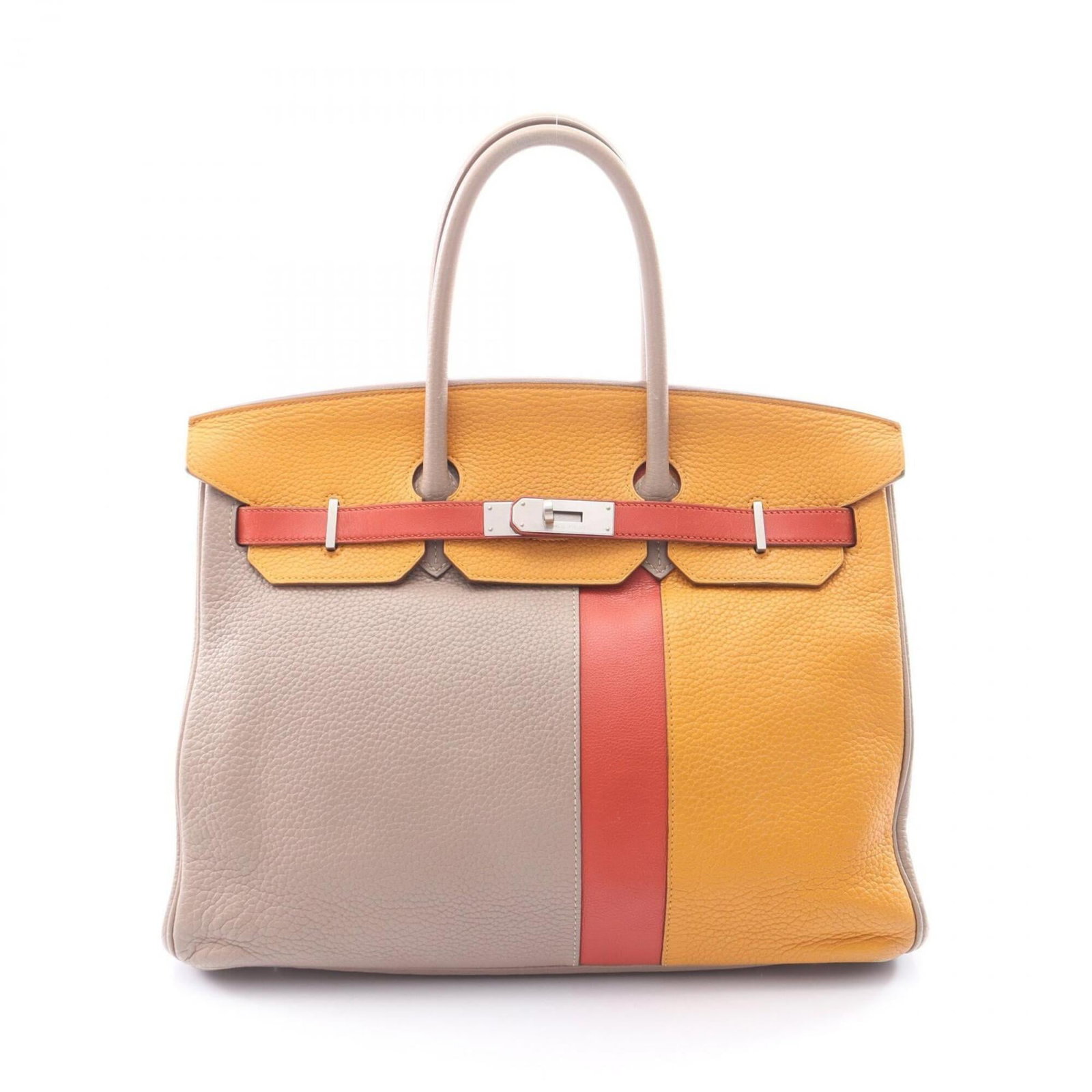 Swift Hermes Taurillon Clemence Leather: Swift Hermes Taurillon Clemence Leather Swift Hermes Taurillon Clemence Leather Handbag. Made from Taurillon clemence leather, this Swift handbag boasts a unique and elegant design. Its classic beige,