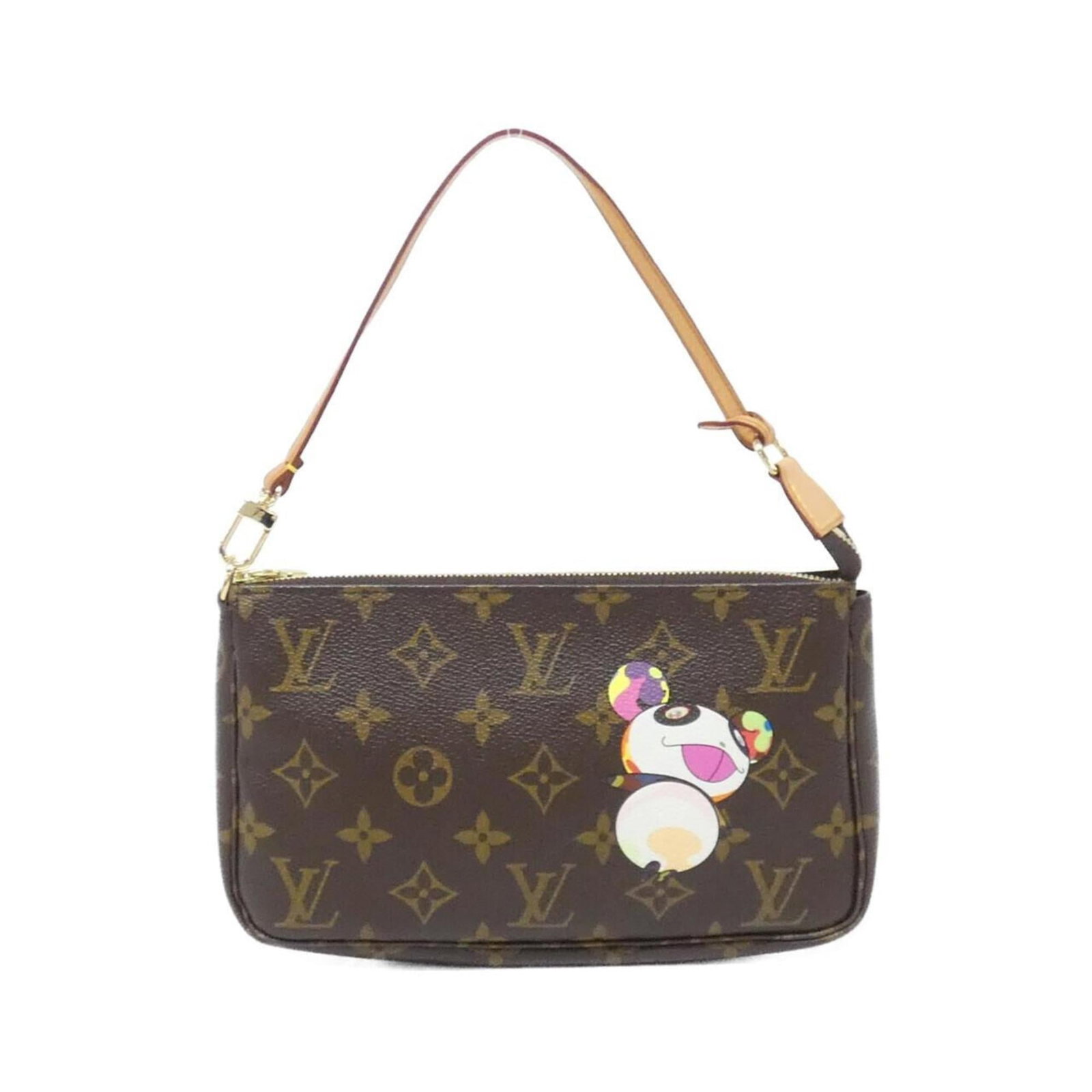 Canvas Pochette Coated Louis Vuitton: Canvas Pochette Coated Louis Vuitton The Louis Vuitton MPN M51981 Pochette is a stylish and compact handbag made from coated canvas, available in a rich brown color. Measuring 13cm x 21cm x 3cm, it