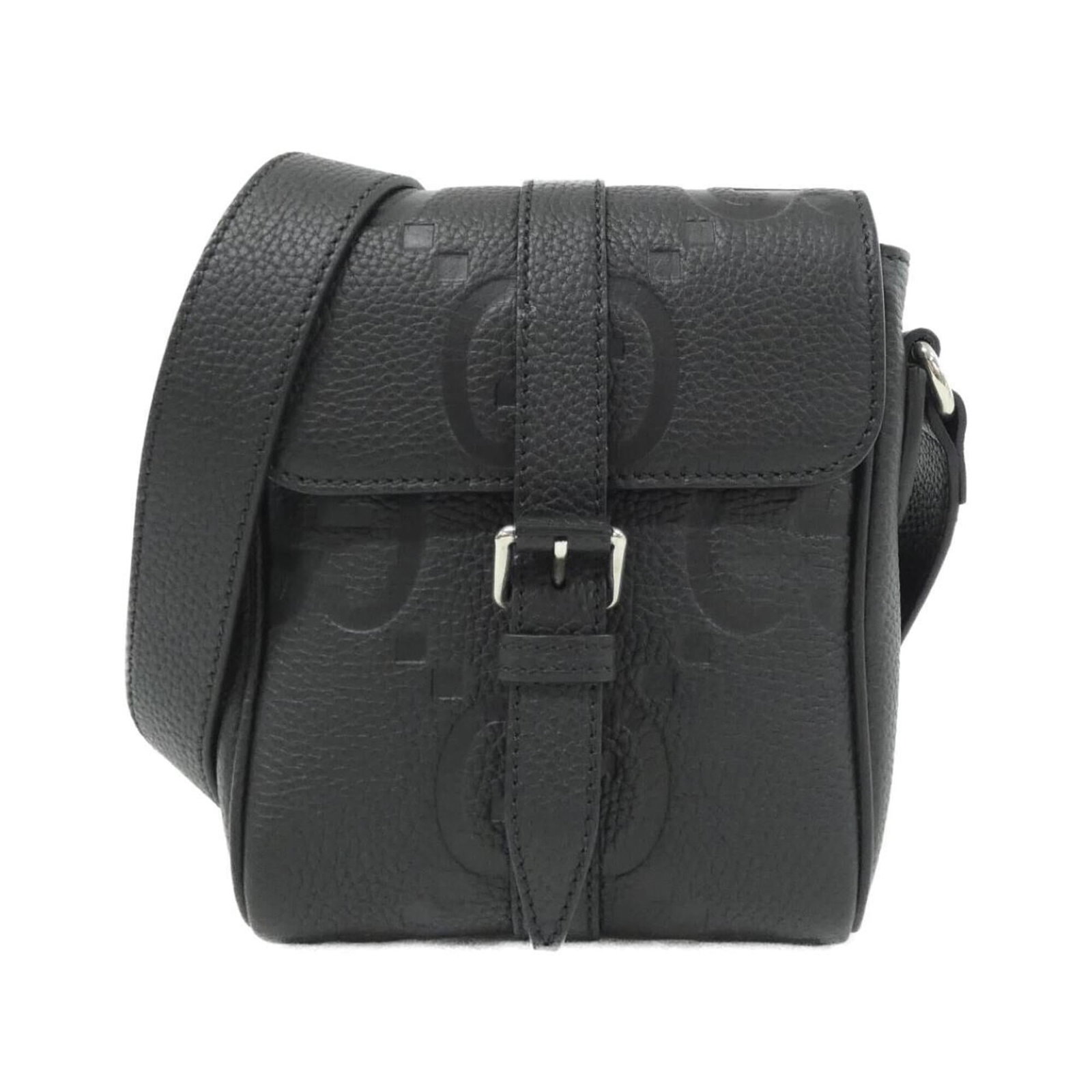 Gucci Leather Shoulder Bag: Gucci Leather Shoulder Bag Gucci Leather Shoulder Bag, featuring GG leather material and a sleek black color, is a stylish accessory for everyday use. With its compact size and durable construction,