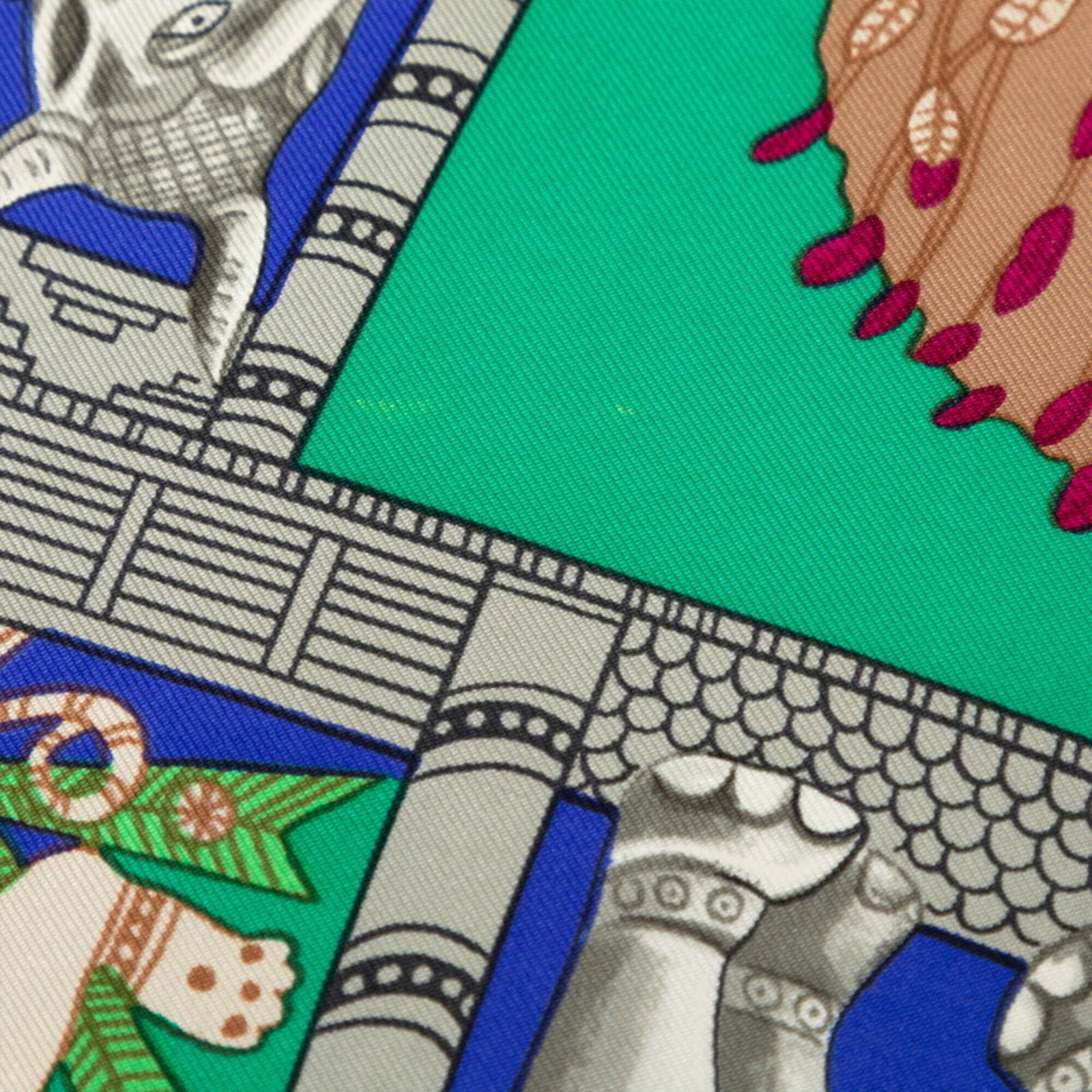 Silk Hermes Scarf - 4