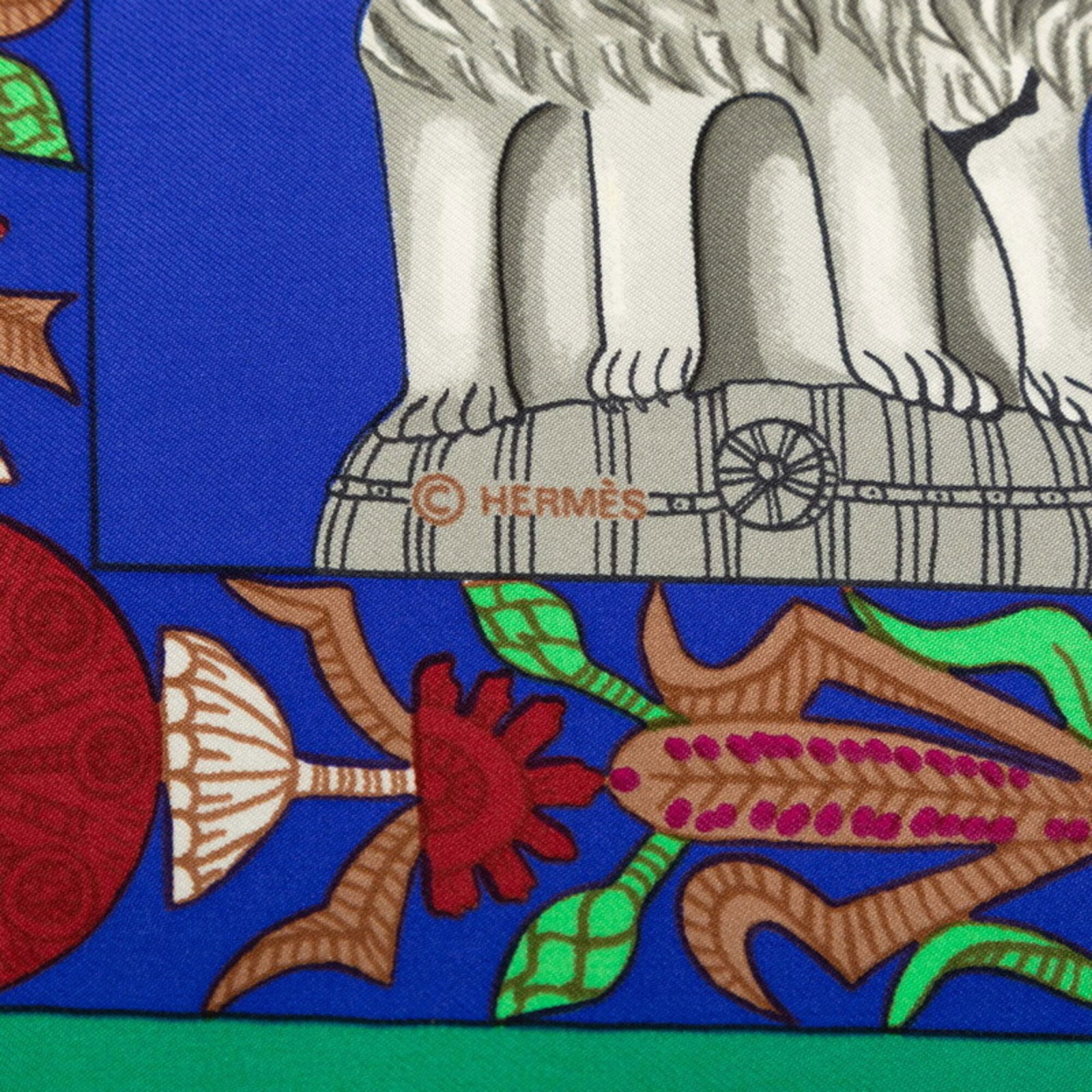 Silk Hermes Scarf - 6