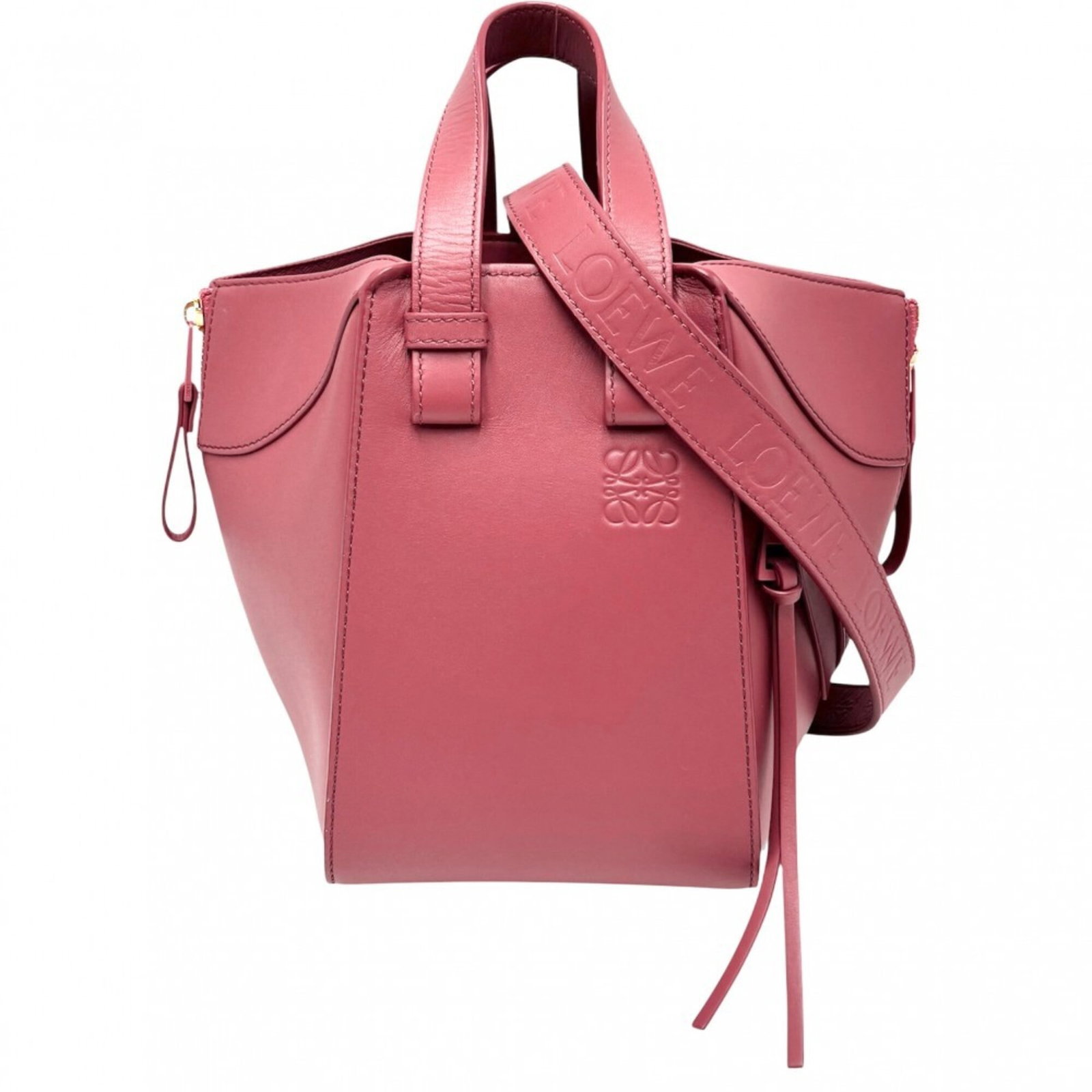 Shoulder Bag Leather Loewe Handbag: Shoulder Bag Leather Loewe Handbag Pink and Purple Loewe Calfskin Shoulder Bag. This stylish shoulder bag features a unique combination of pink and purple hues, crafted from high-quality leather.