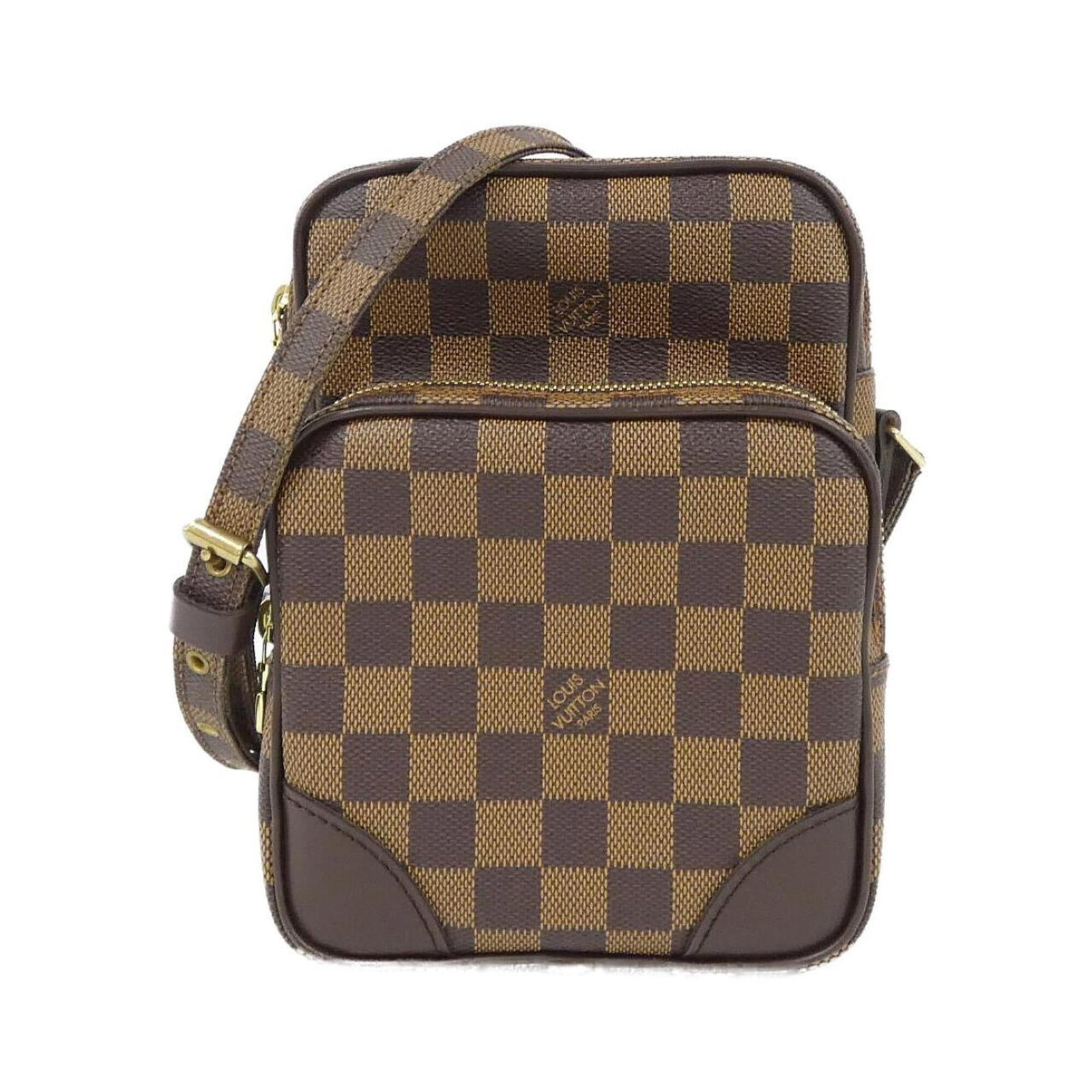 Canvas Coated Louis Vuitton Bag Shoulder: Canvas Coated Louis Vuitton Bag Shoulder Canvas Coated Louis Vuitton Bag Shoulder - A stylish and compact shoulder bag made from coated canvas, featuring a classic Ebene color. Measuring 21cm x 15cm
