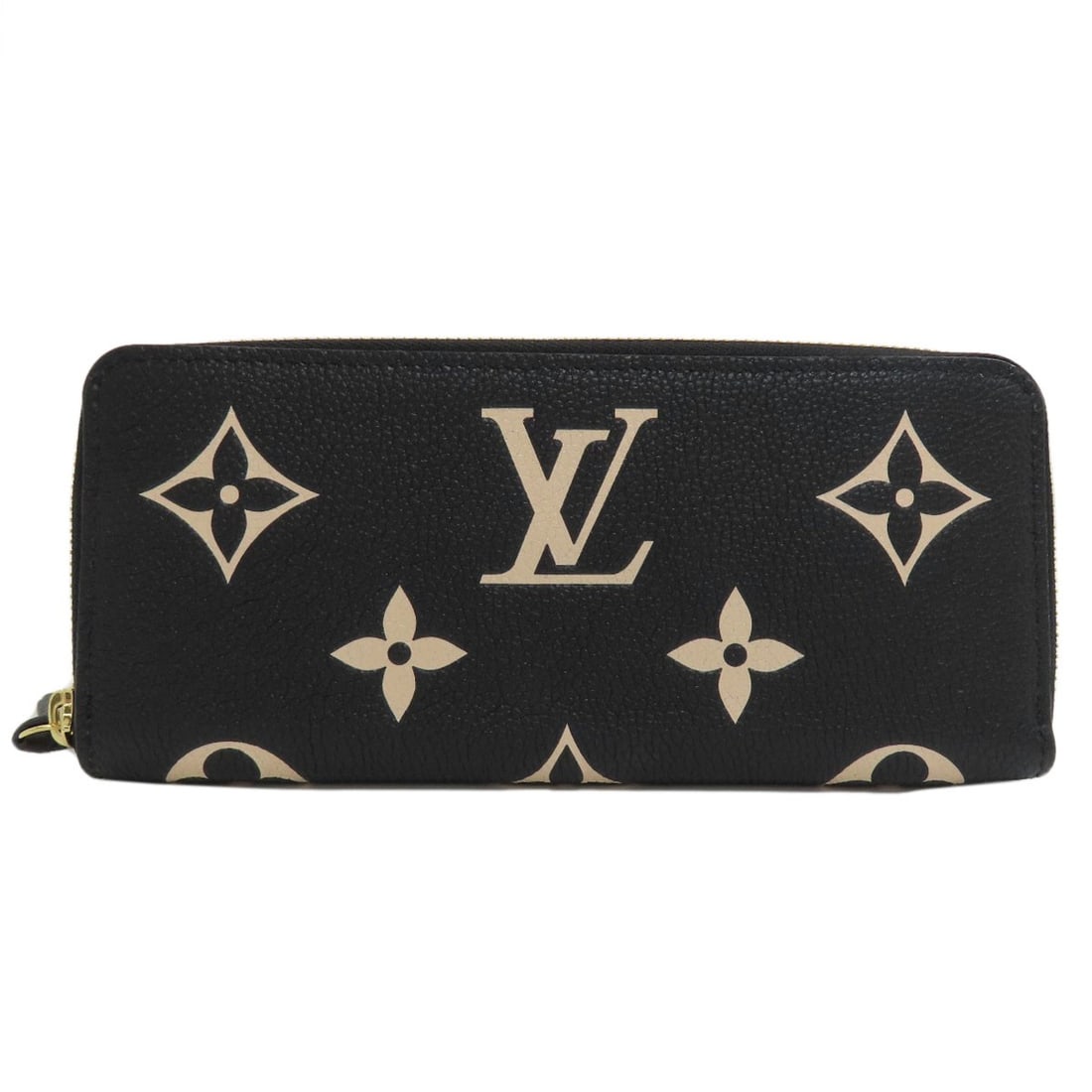 Louis Vuitton M82338 Portefeiulle Clemence Long Wallet (With Coin Pocket): Louis Vuitton M82338 Portefeiulle Clemence Long Wallet (With Coin Pocket) Black Empreinte Long Wallet with Coin Pocket from LOUIS VUITTON, featuring a classic design with a zip closure and a spacious 