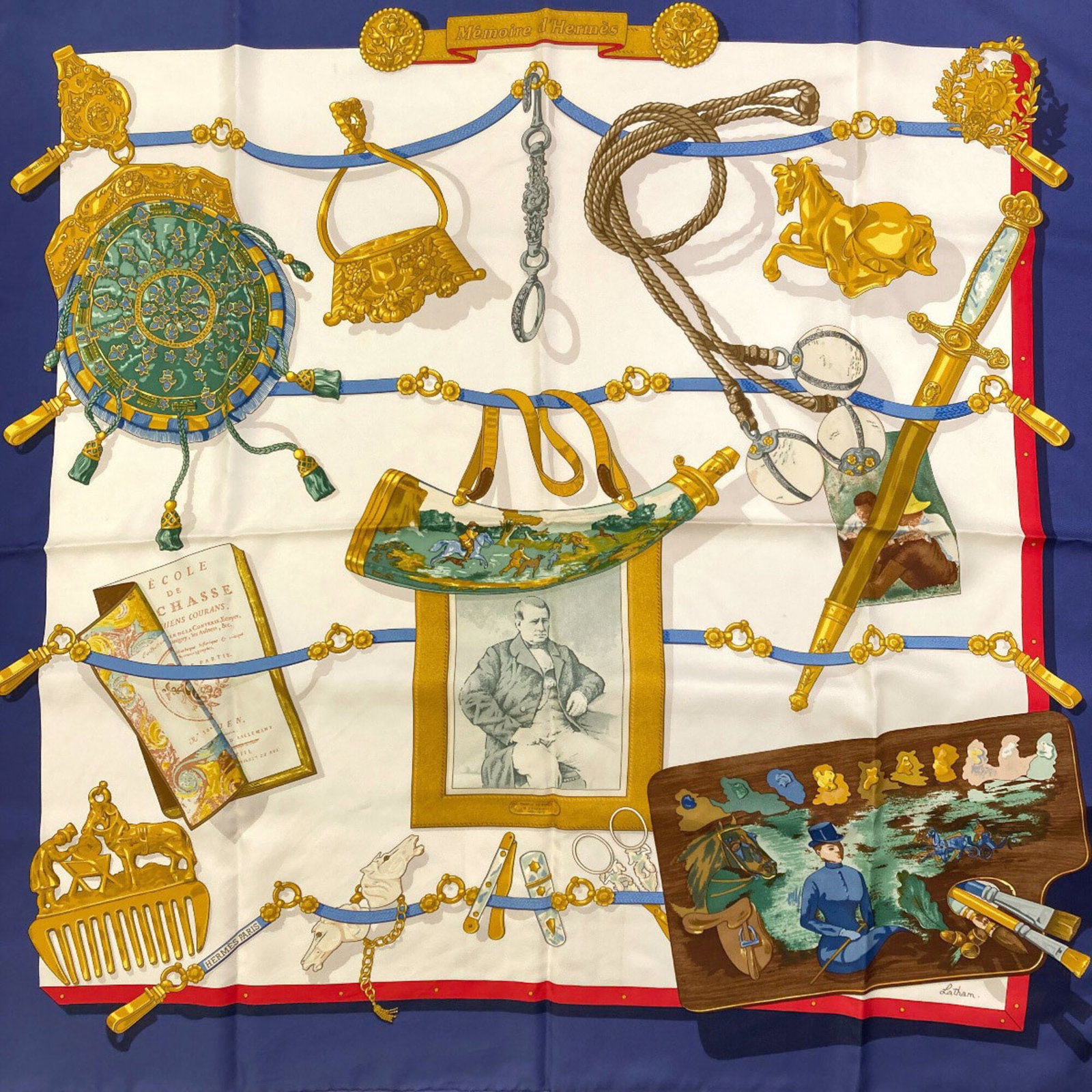 Silk Hermes Scarf - 3