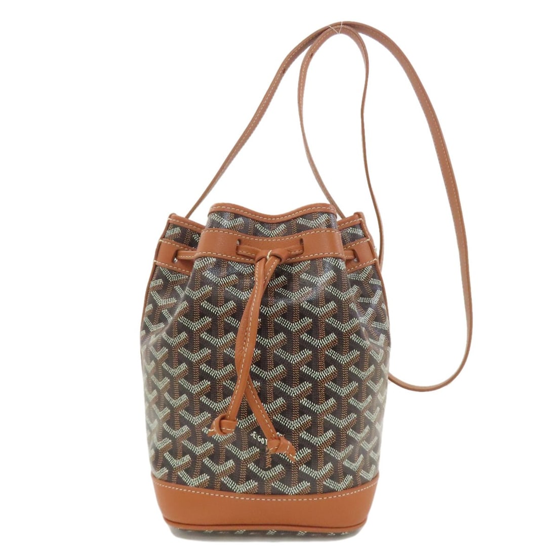 Goyard Petit Flo Bucket Shoulder Bag Pvc: Goyard Petit Flo Bucket Shoulder Bag Pvc The Goyard Petit Flo Bucket Shoulder Bag Pvc is a stylish and functional bag made from high-quality PVC material. Measuring 9.1 inches in height and 6.7