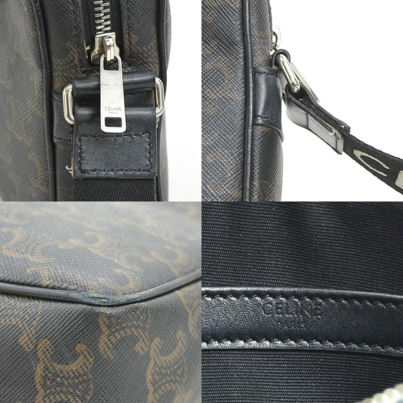 Canvas Coated Celine Bag Shoulder - 4